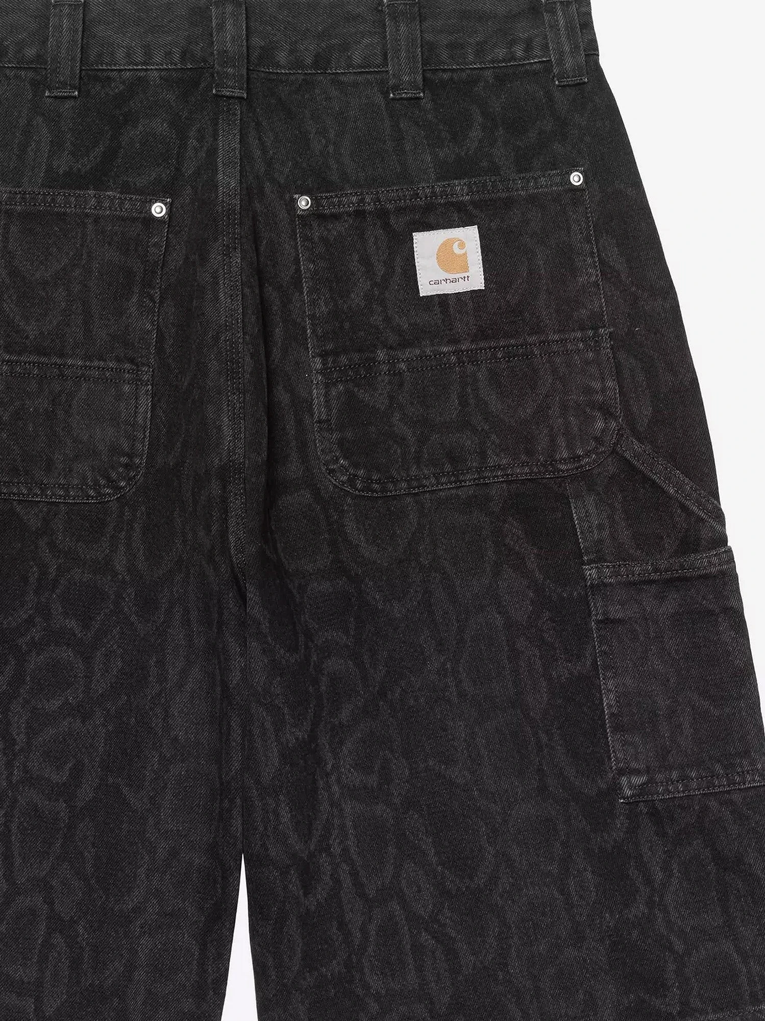 OG Double Knee black denim bermuda shorts.webp