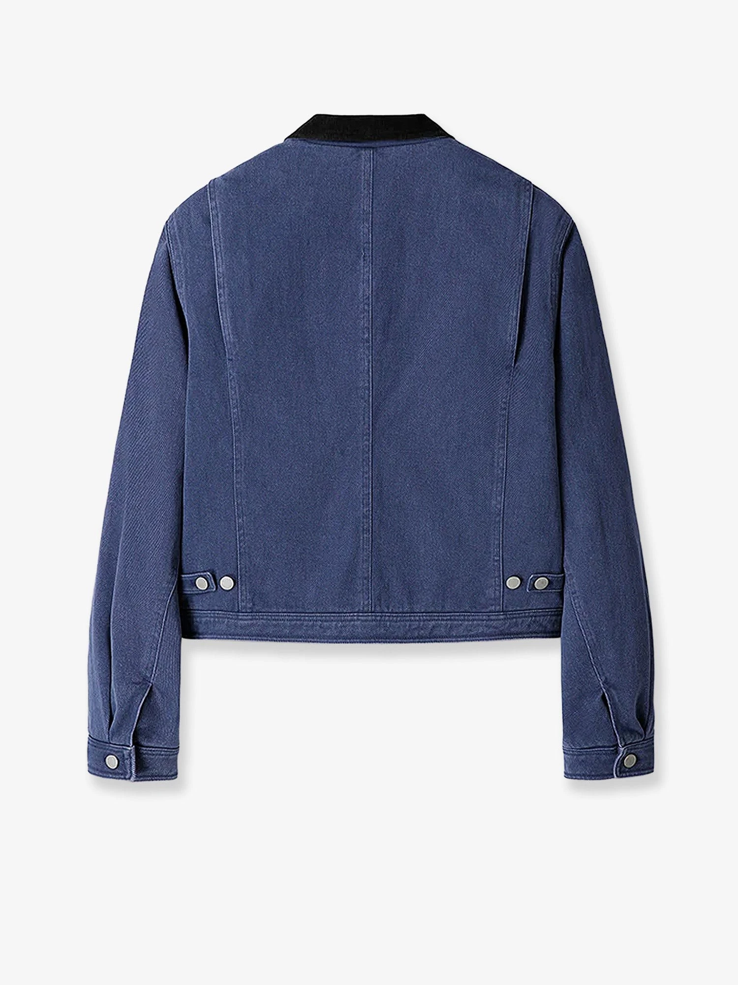 Crop fit blue denim jacket.webp