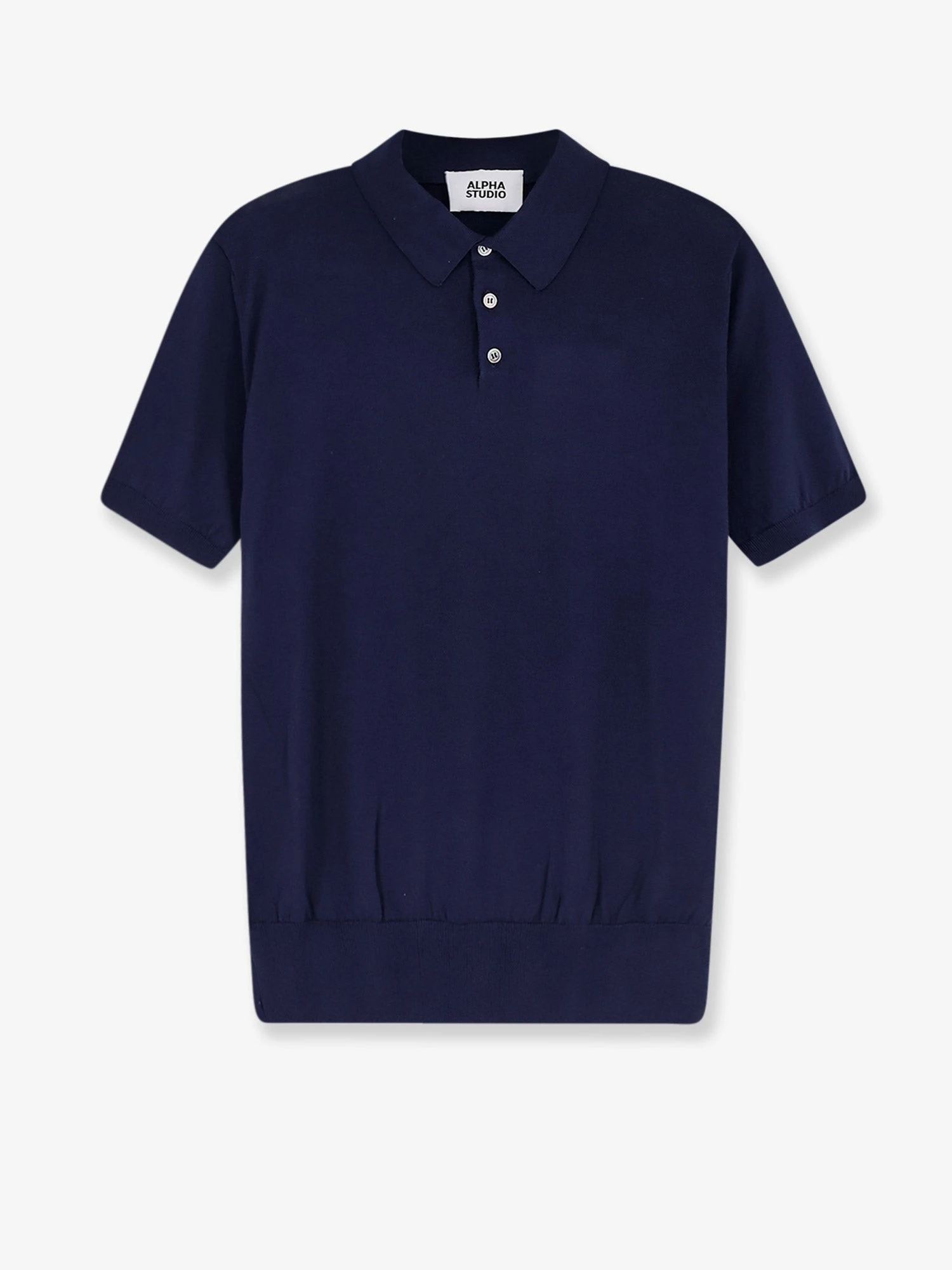 Cotton and silk blend polo shirt.webp