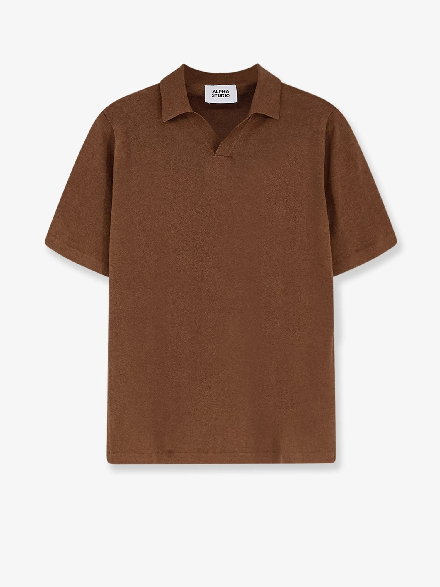 Linen and cotton blend polo shirt.webp