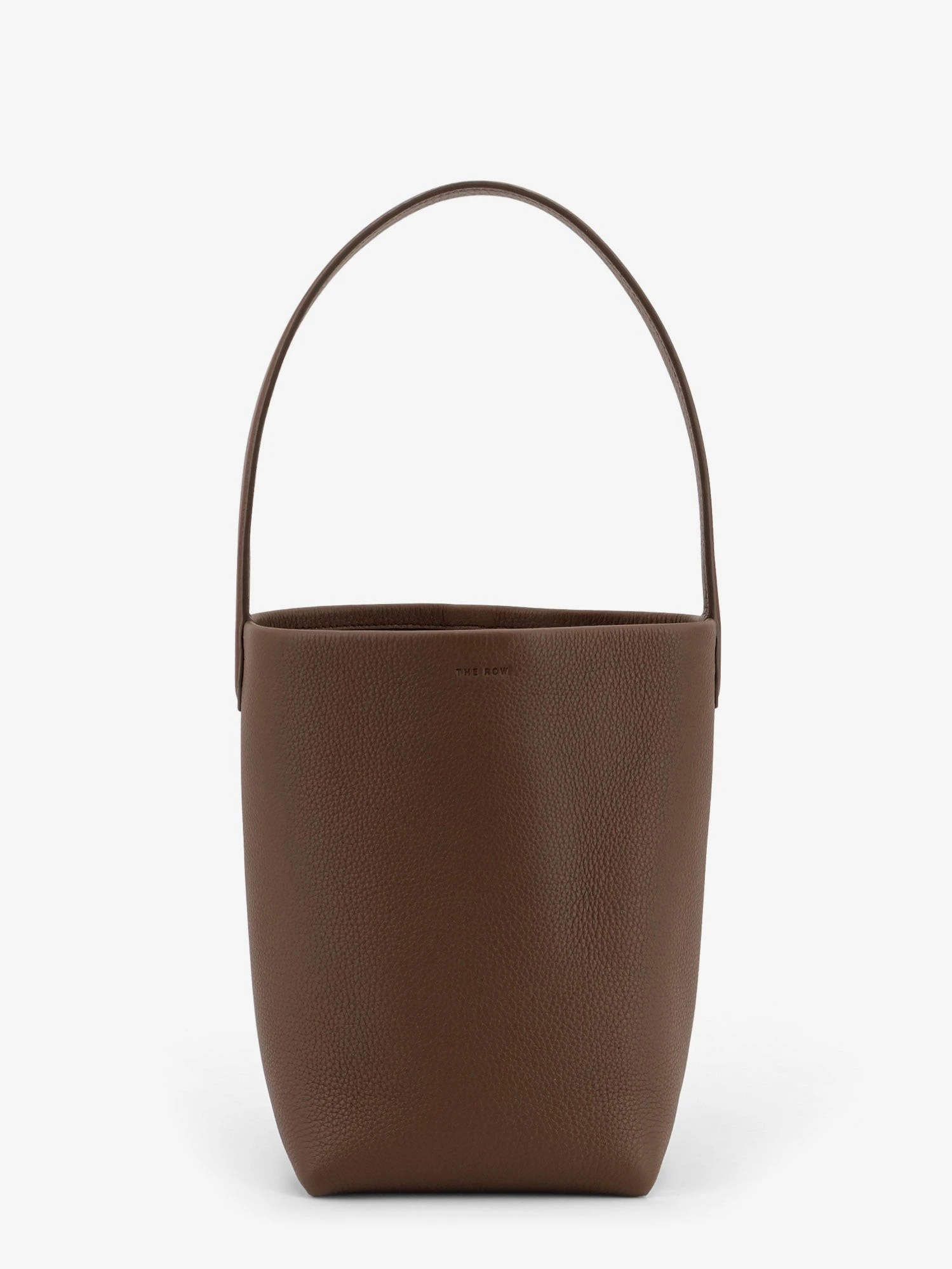 Small N/S Park Tote hammered leather bucket bag.webp