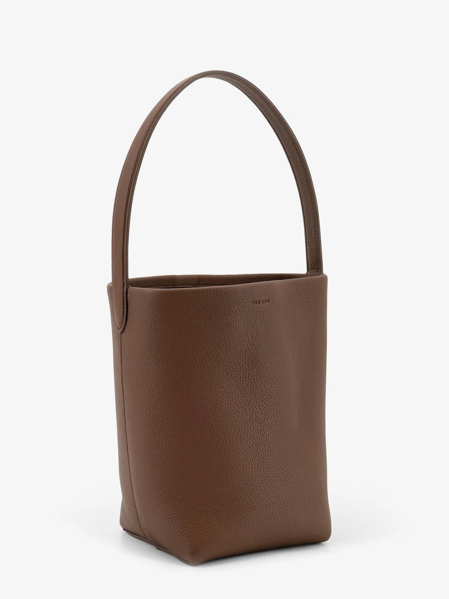 Small N/S Park Tote hammered leather bucket bag.webp