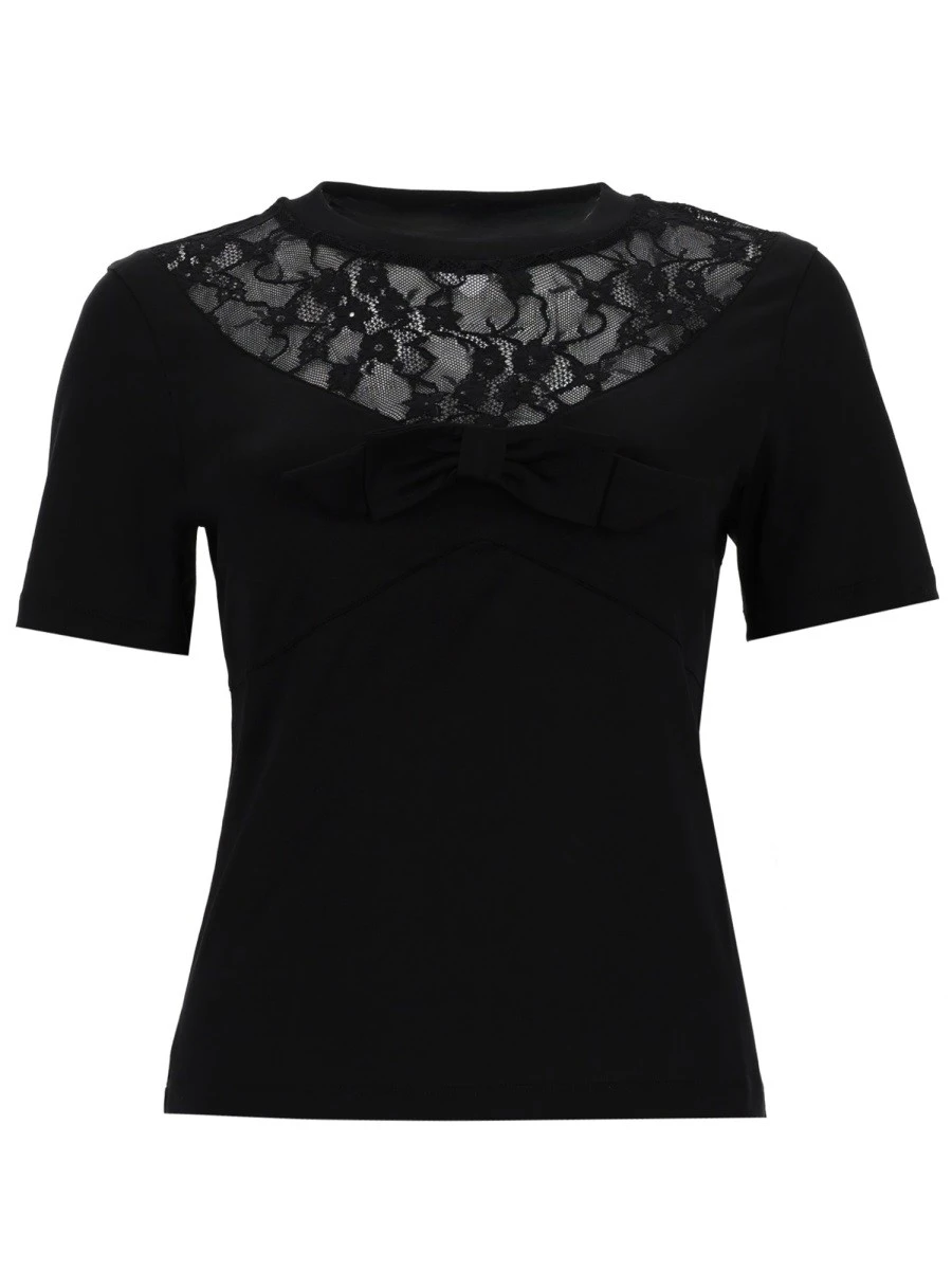 T-SHIRT WITH BOW AND LACE INSERTS.webp