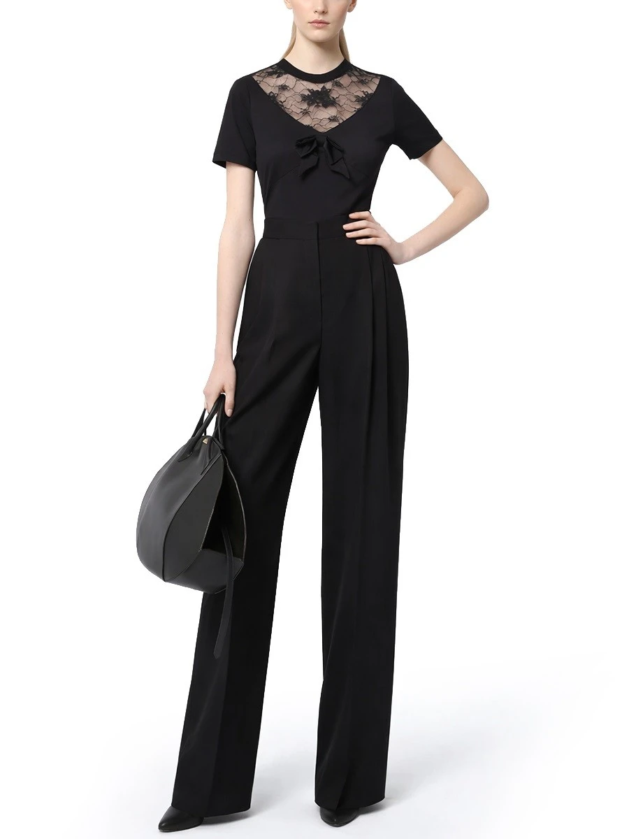 T-SHIRT WITH BOW AND LACE INSERTS.webp