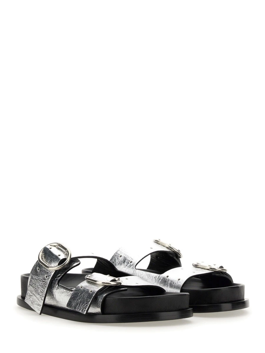 LEATHER SANDAL WITH BUCKLE.webp