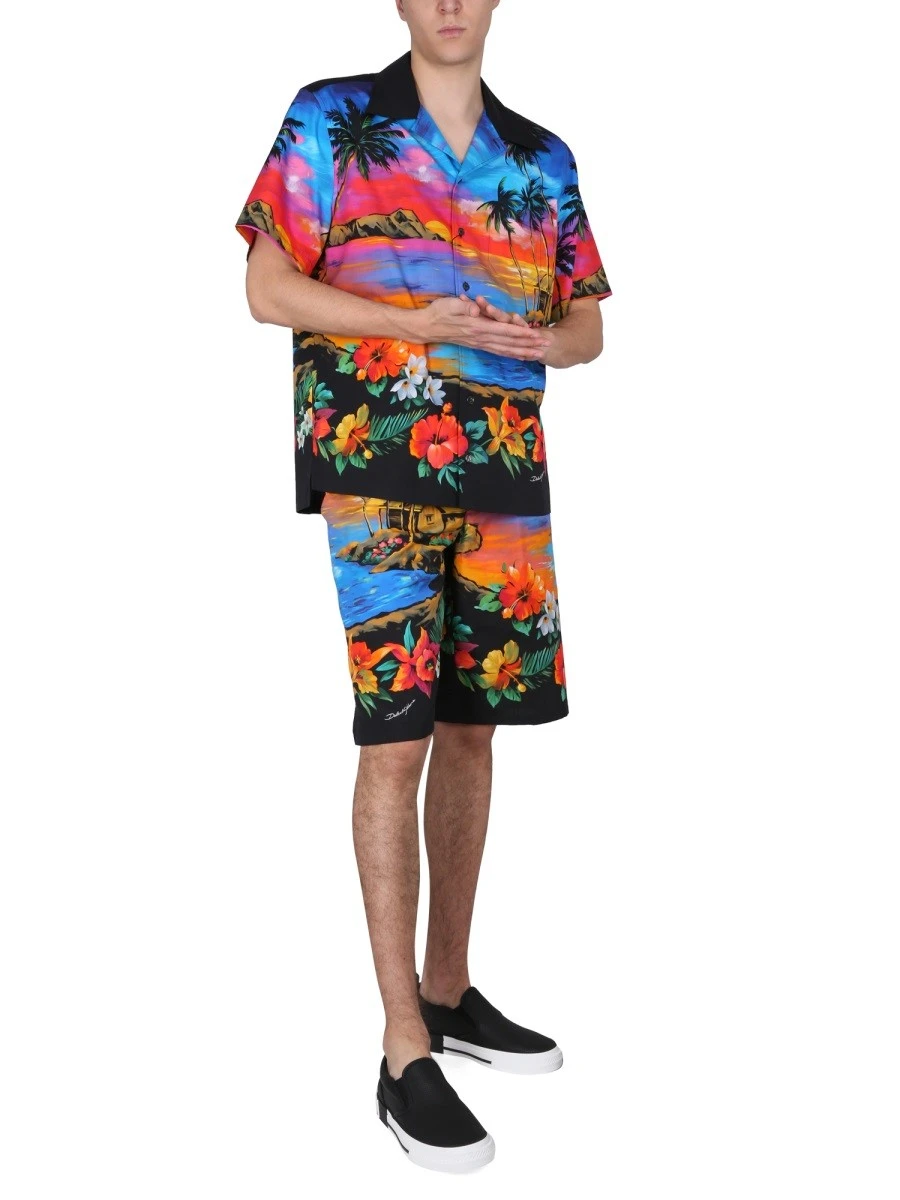 BERMUDA SHORTS WITH SUNSET PRINT.webp