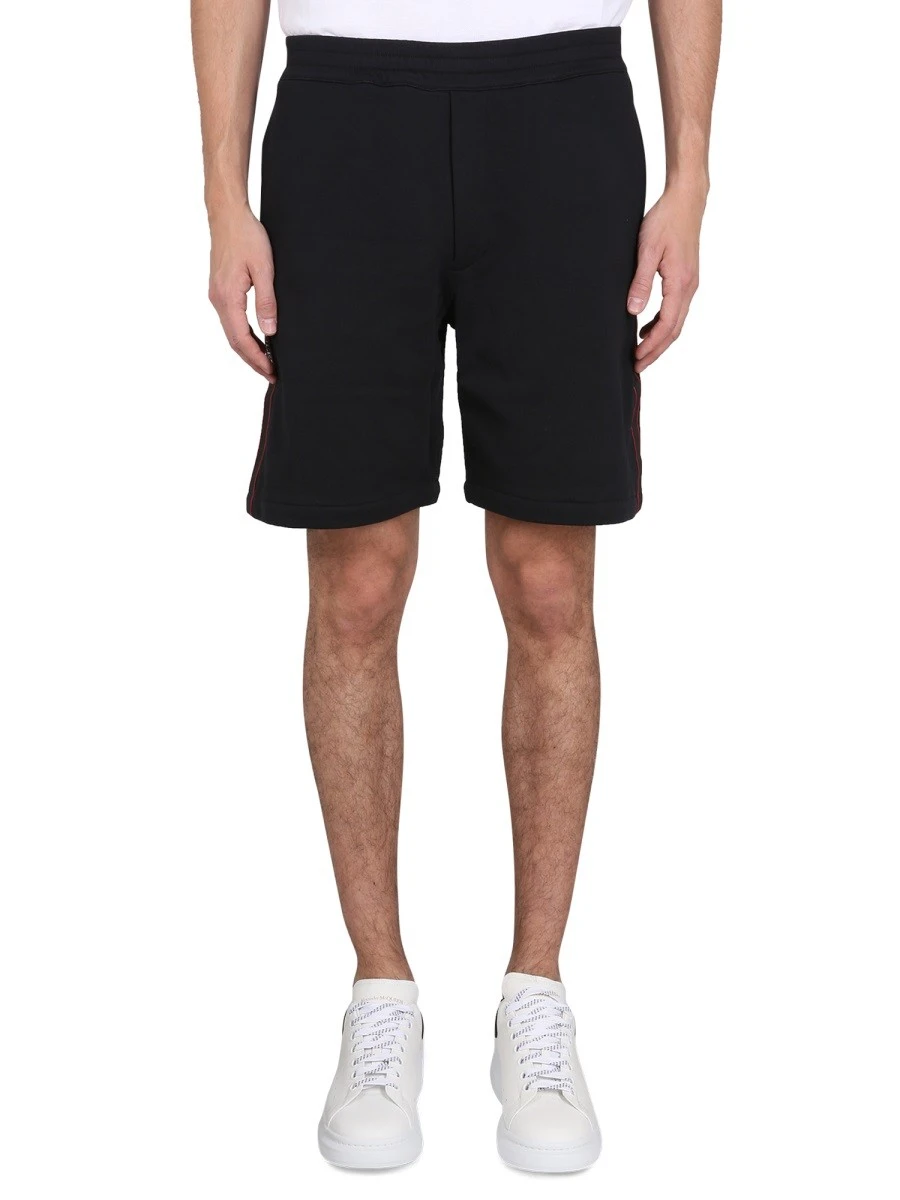 BERMUDA SHORTS WITH SELVEDGE LOGO BAND.webp