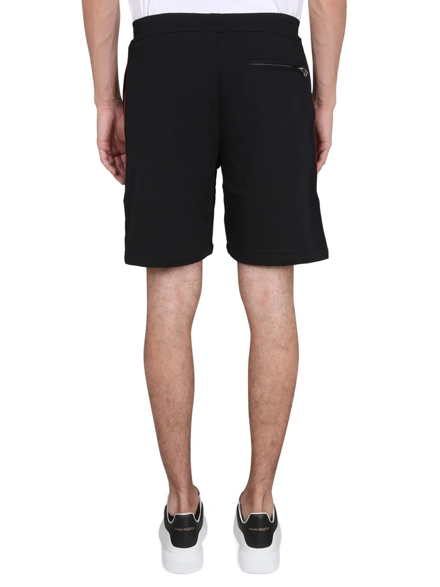 BERMUDA SHORTS WITH SELVEDGE LOGO BAND.webp