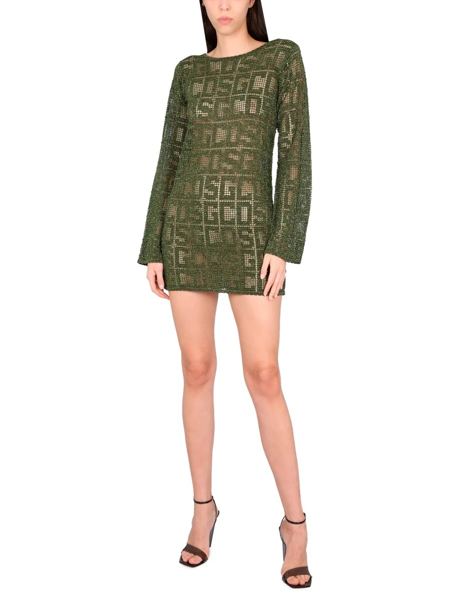 MONOGRAM MACRAME DRESS
