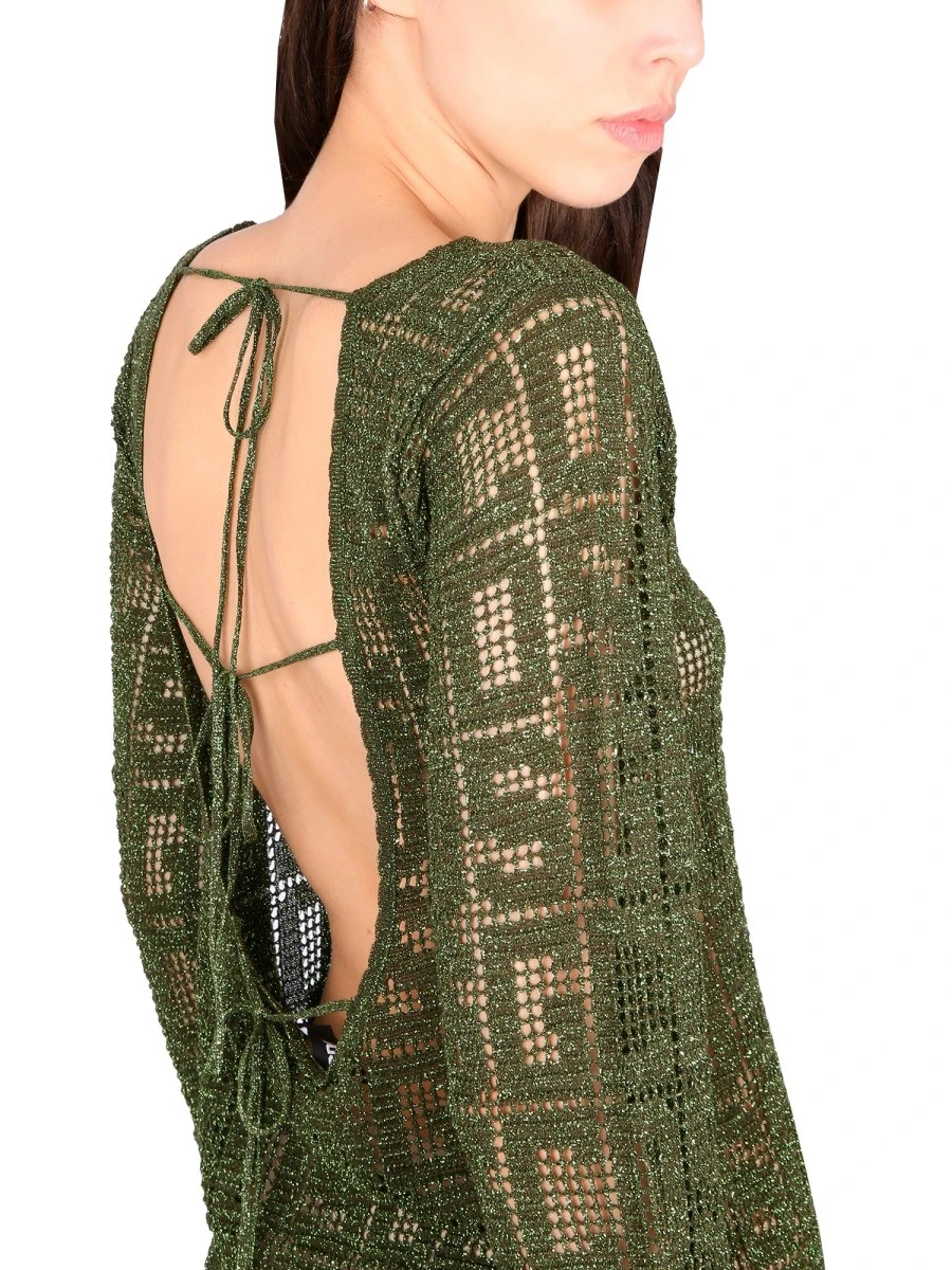 MONOGRAM MACRAME DRESS