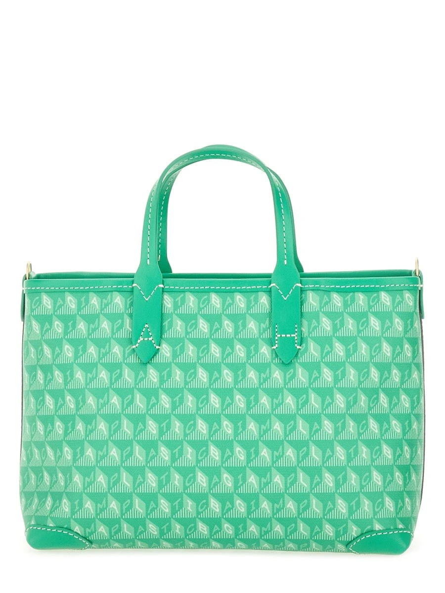 XS TOTE BAG WITH "I AM A PLASTIC BAG" PATTERN.webp