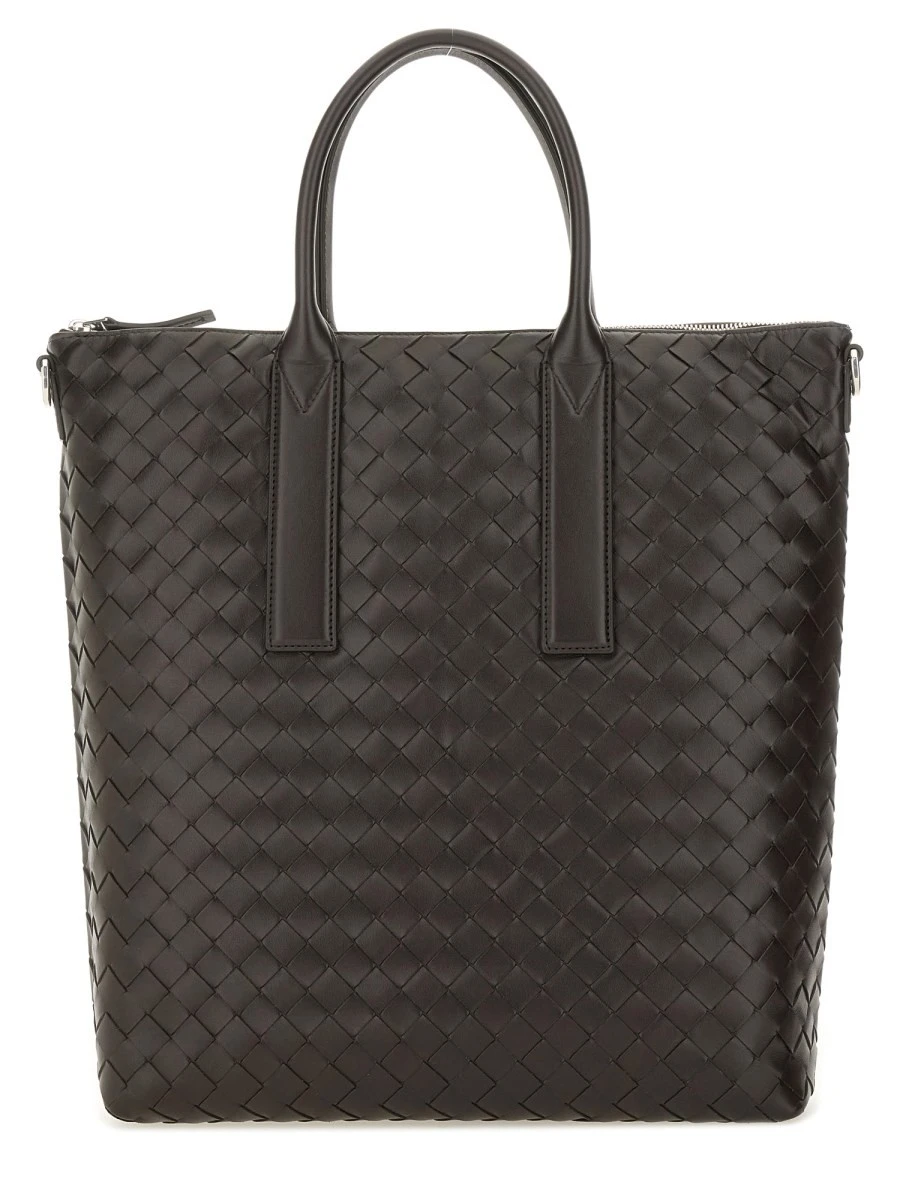 "NORTH-SOUTH" WOVEN TOTE BAG