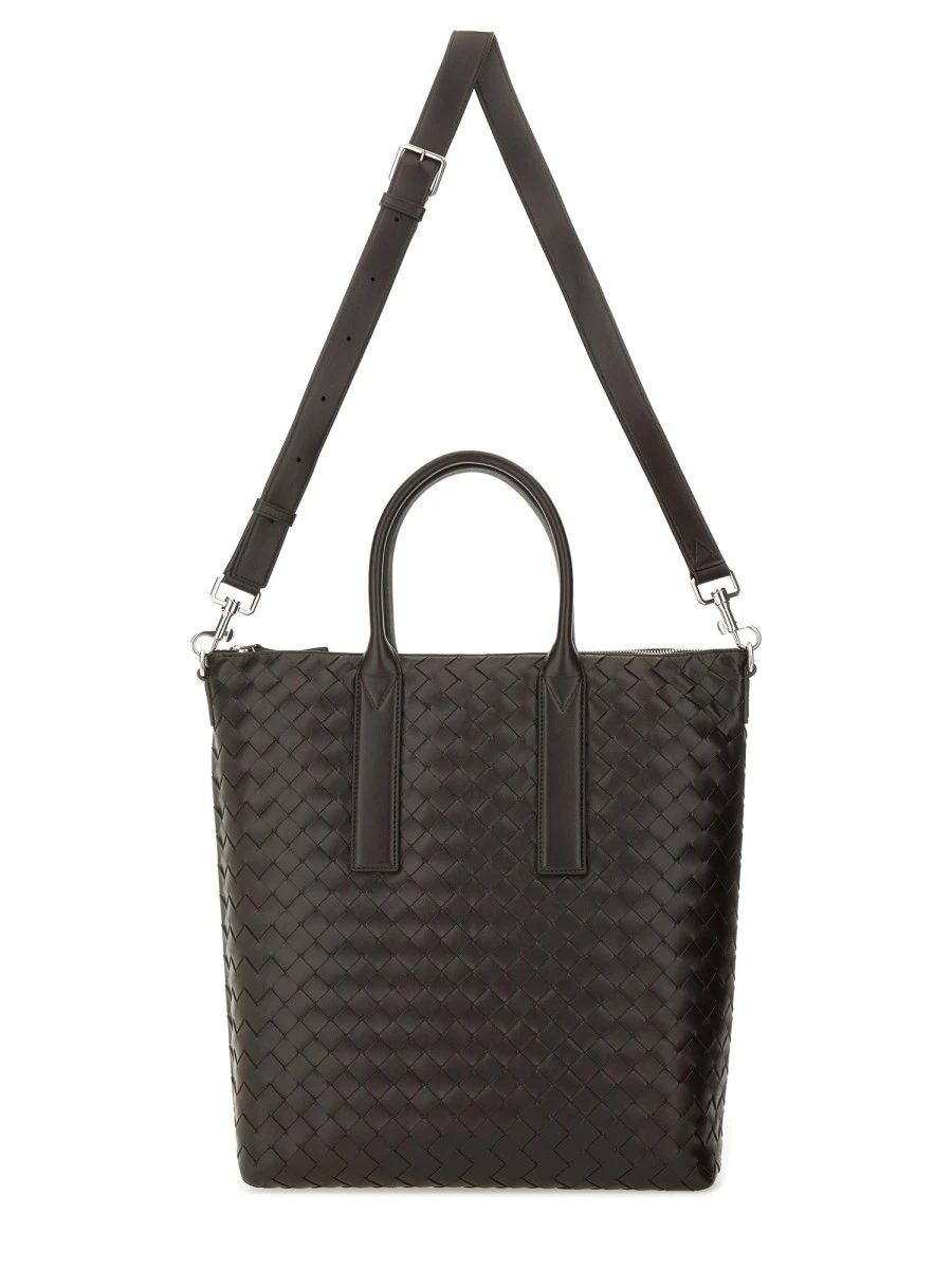 "NORTH-SOUTH" WOVEN TOTE BAG
