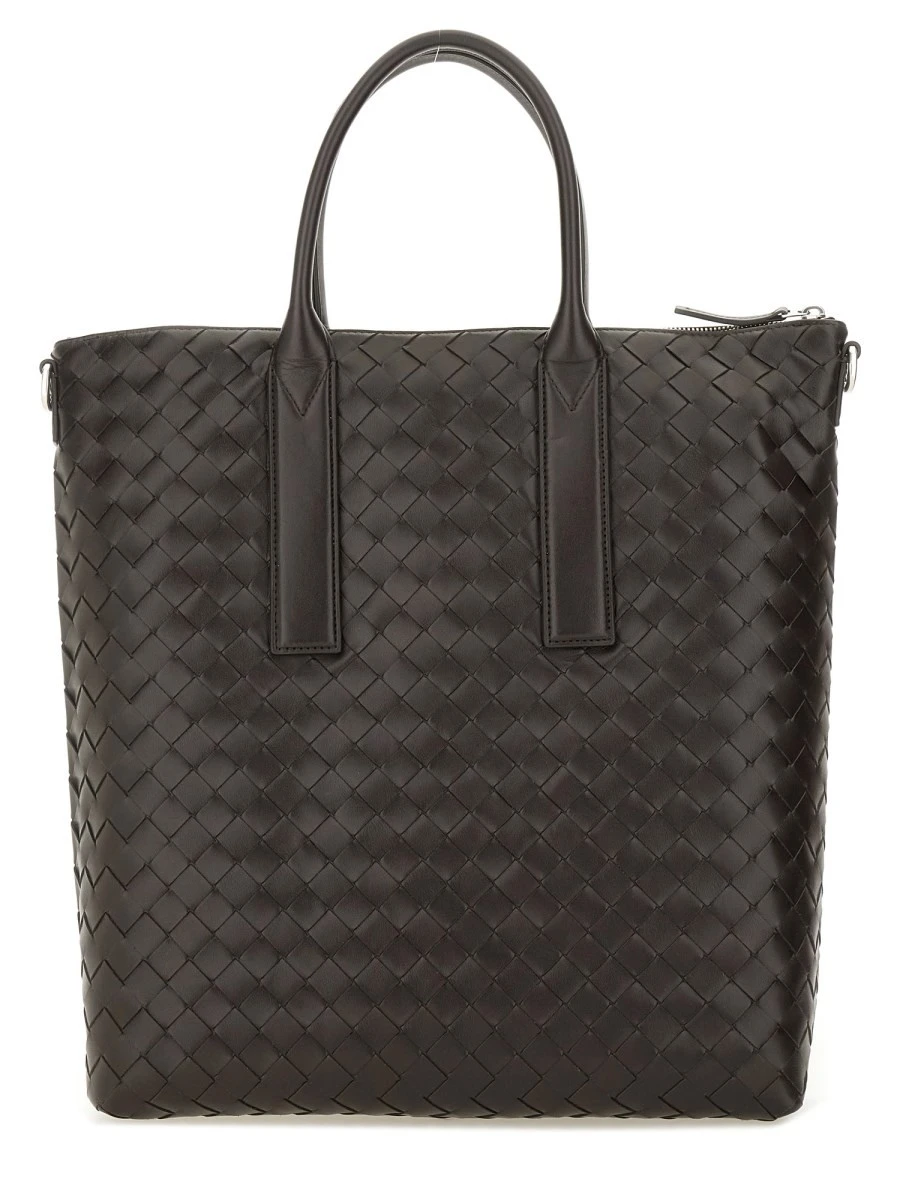 "NORTH-SOUTH" WOVEN TOTE BAG