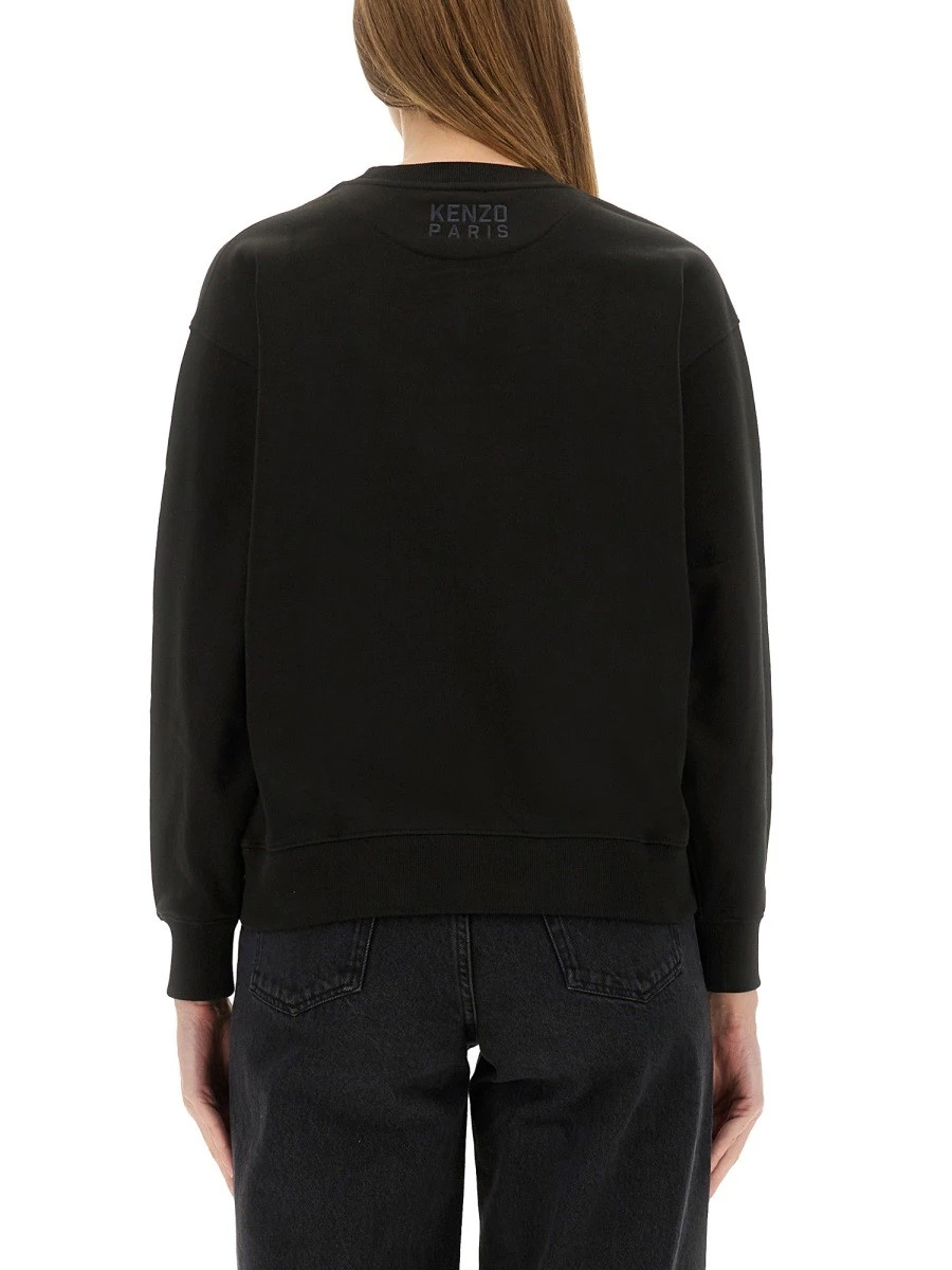 COTTON SWEATSHIRT WITH "HAPPY TIGER" PATCH.webp