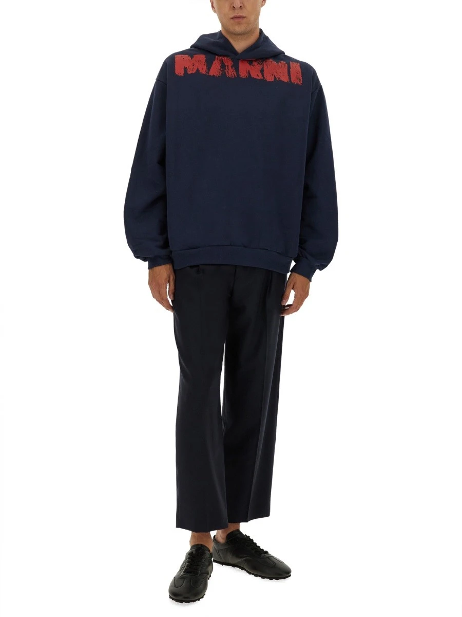 SWEATSHIRT WITH MAXI LOGO PRINT.webp