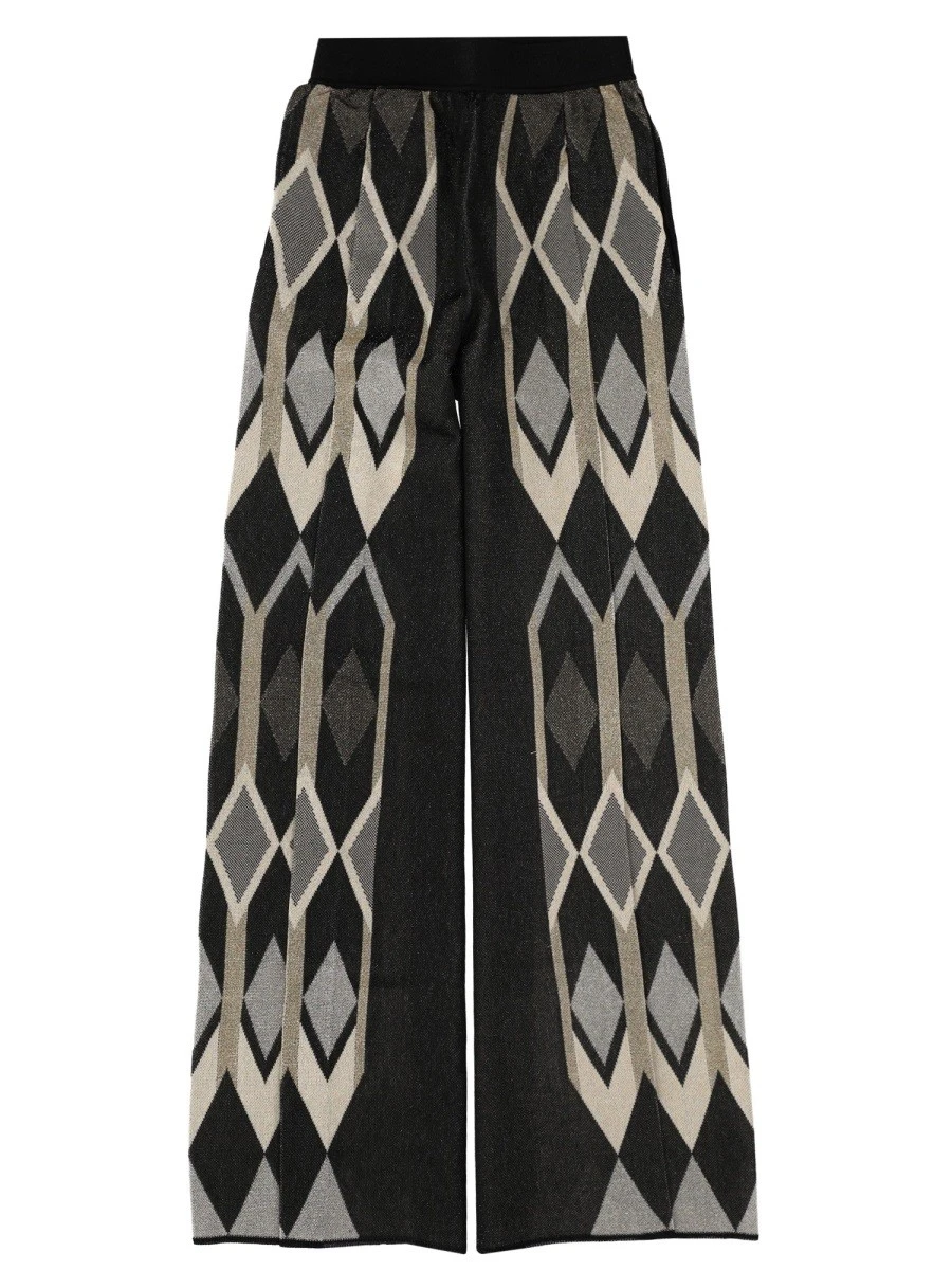 PANTS WITH GEOMETRIC LAMÉ JACQUARD DESIGN.webp
