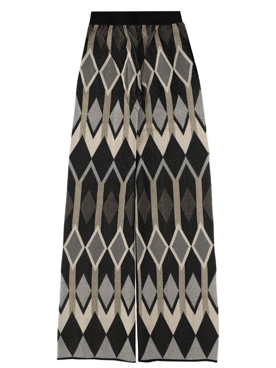 PANTS WITH GEOMETRIC LAMÉ JACQUARD DESIGN.webp