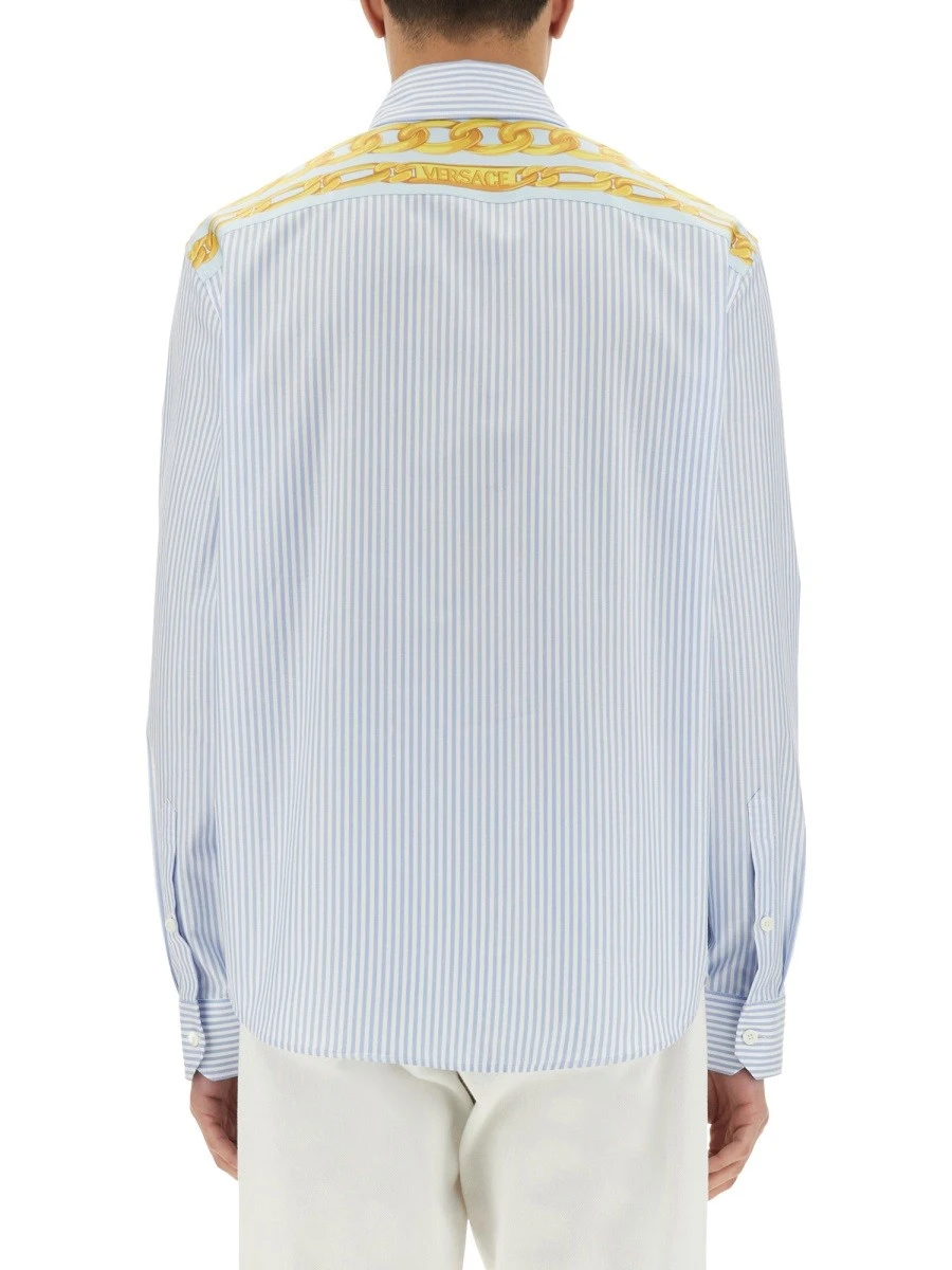 STRIPED SHIRT WITH SILK PRINTED INSERT.webp
