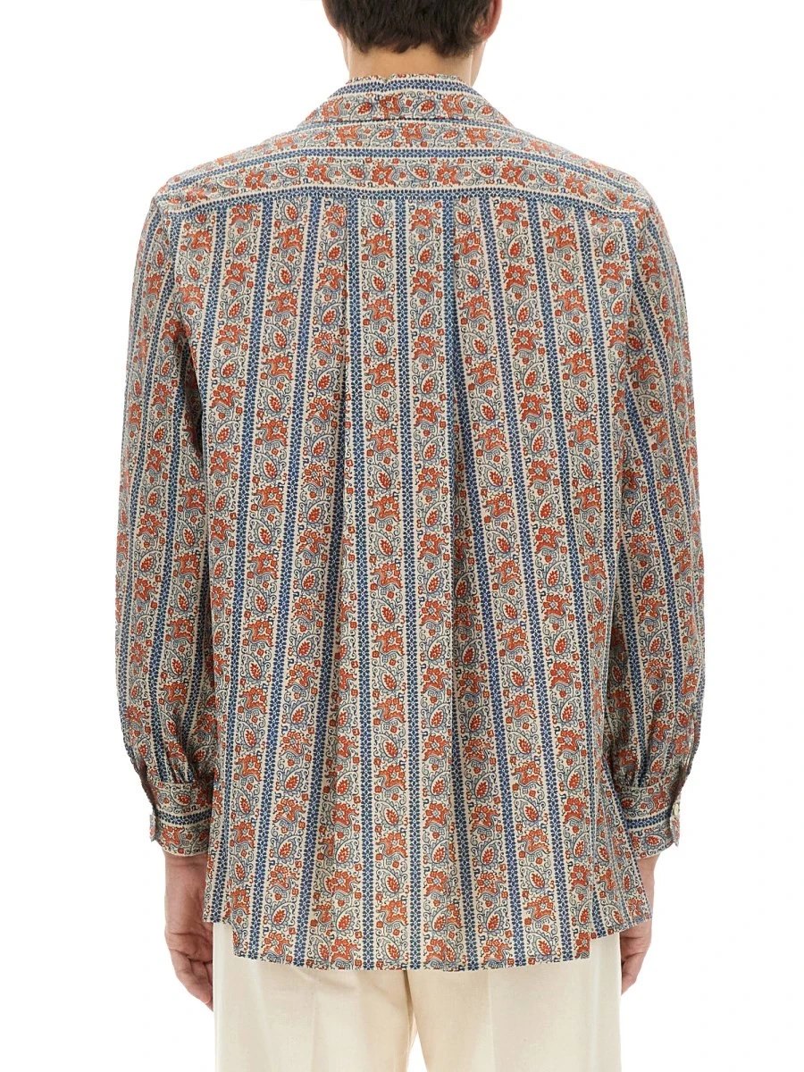 PAJAMA SHIRT WITH "VOYAGE IMAGINAIRE" PRINT.webp