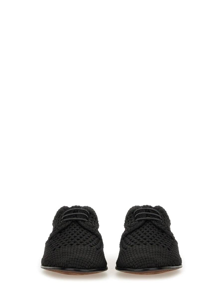 WOVEN FABRIC "DERBY" SHOE
