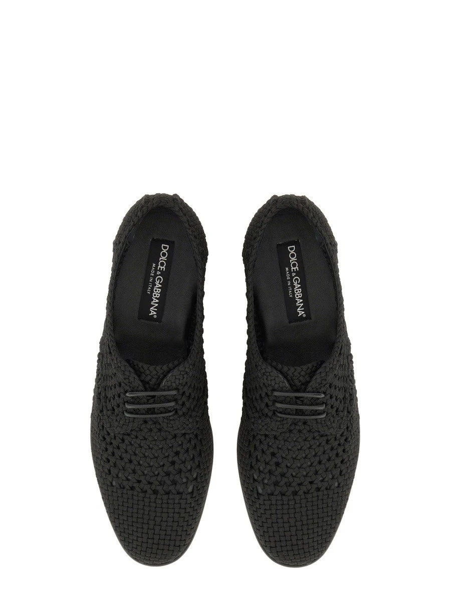 WOVEN FABRIC "DERBY" SHOE