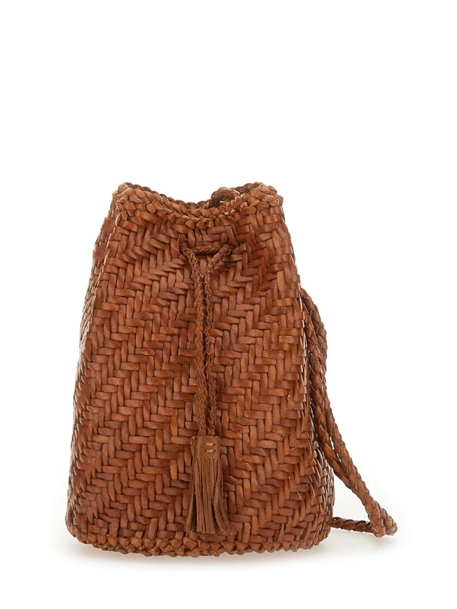 BORSA "POMPOM DOUBLE JUMP TAN".webp