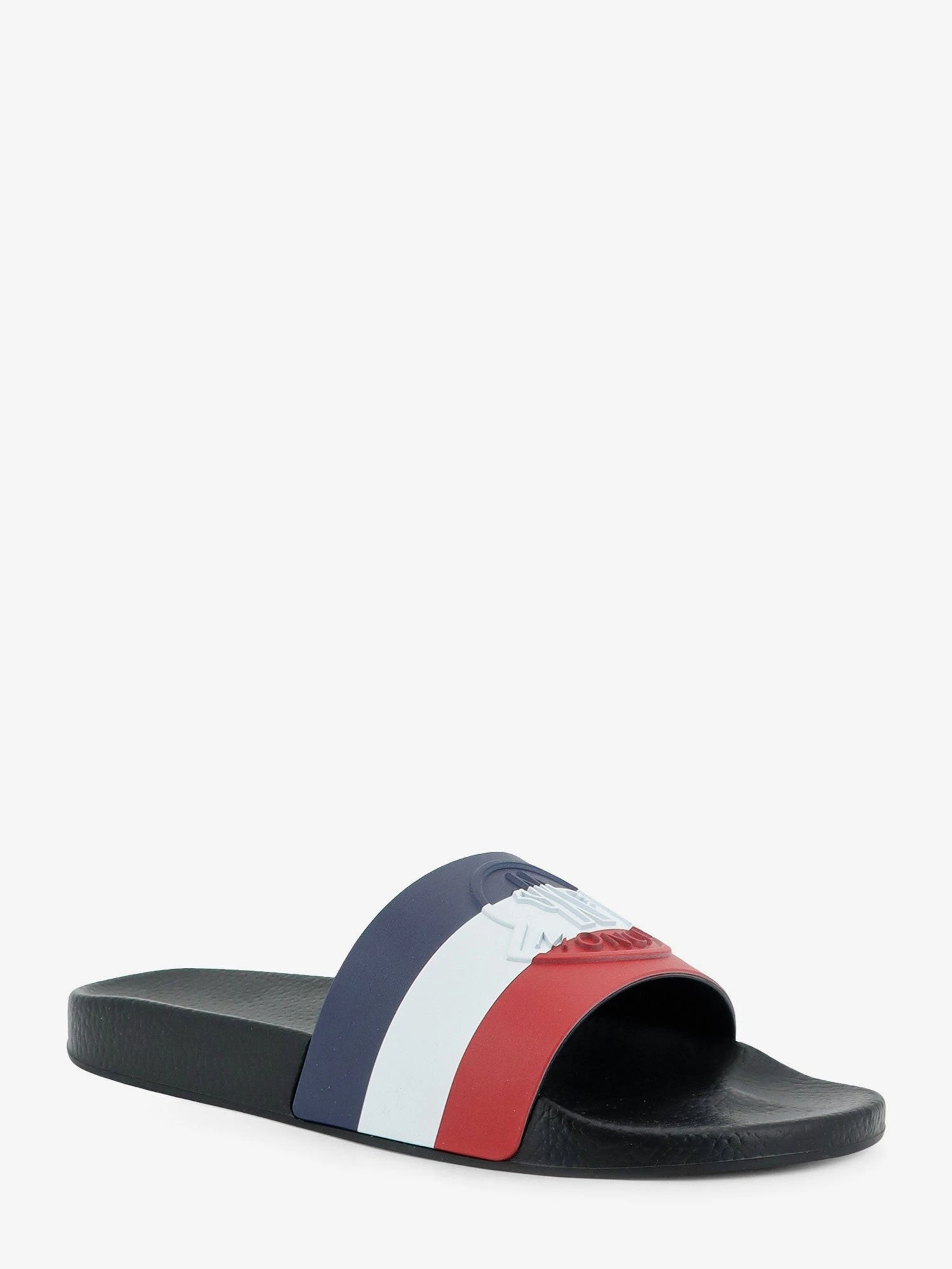 Basile rubber sandals with front logo patch.webp