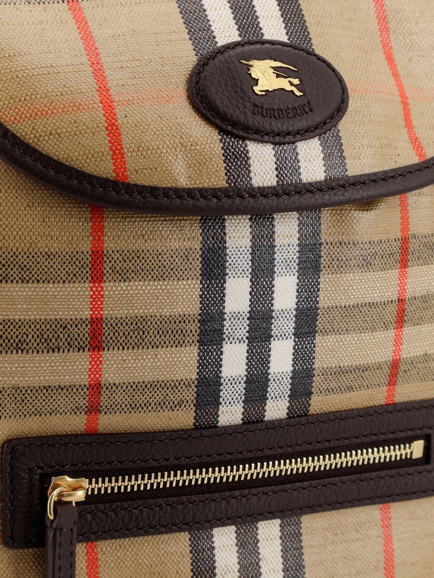 Highlands coated canvas backpack with front logo.webp