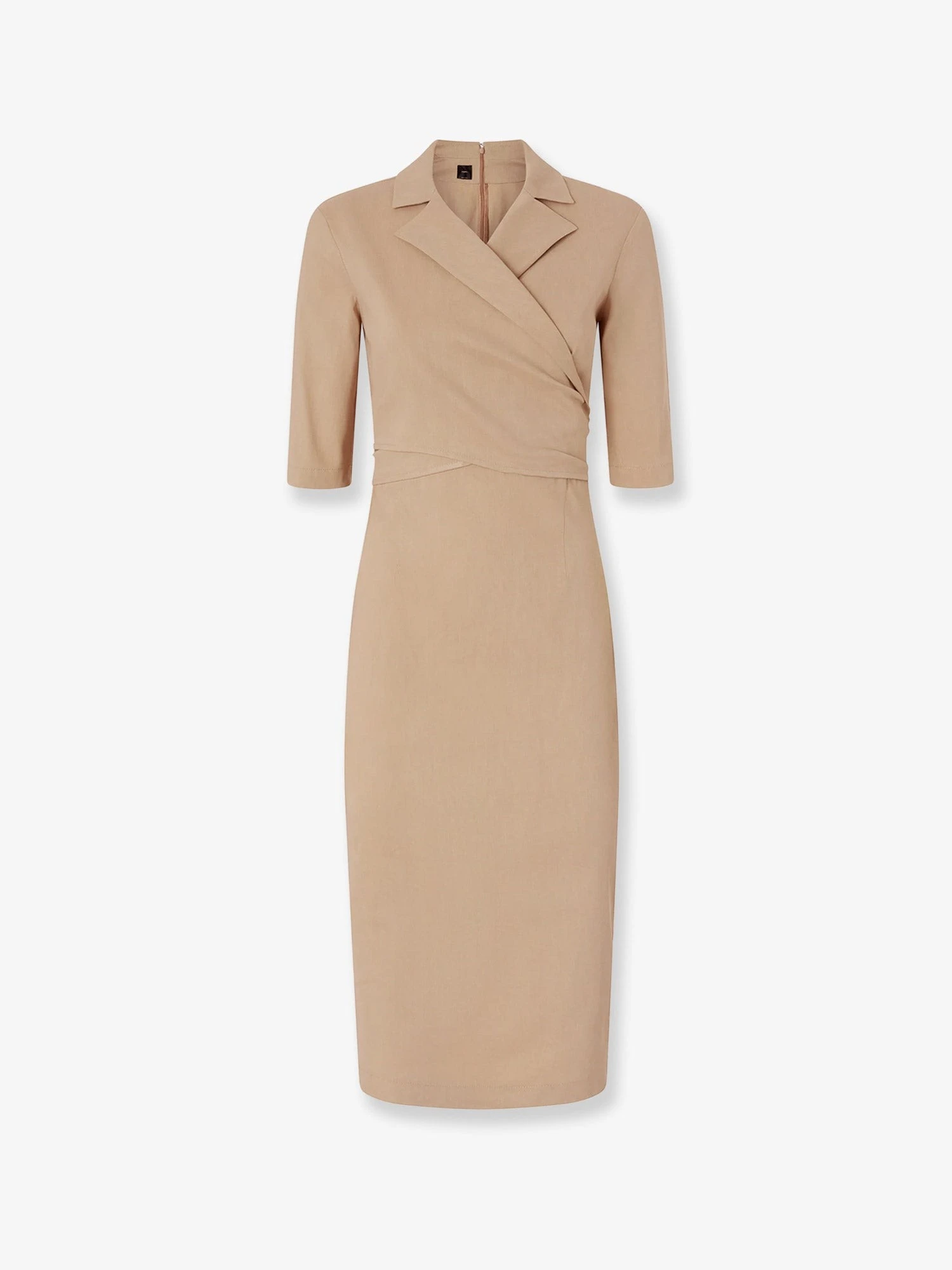 Allyson stretch linen and viscose dress.webp