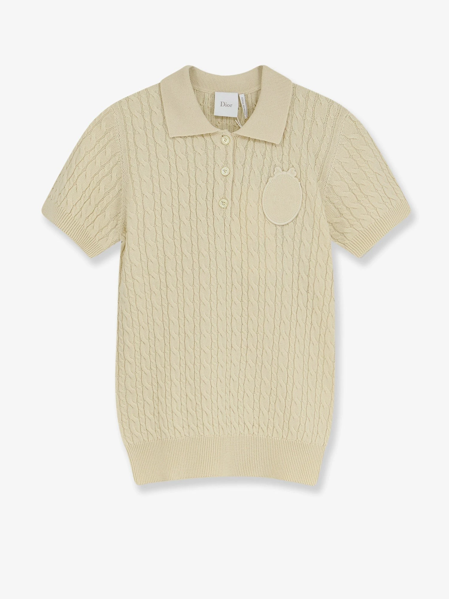 Wool and cotton blend sweater with embroidered logo on the front.webp