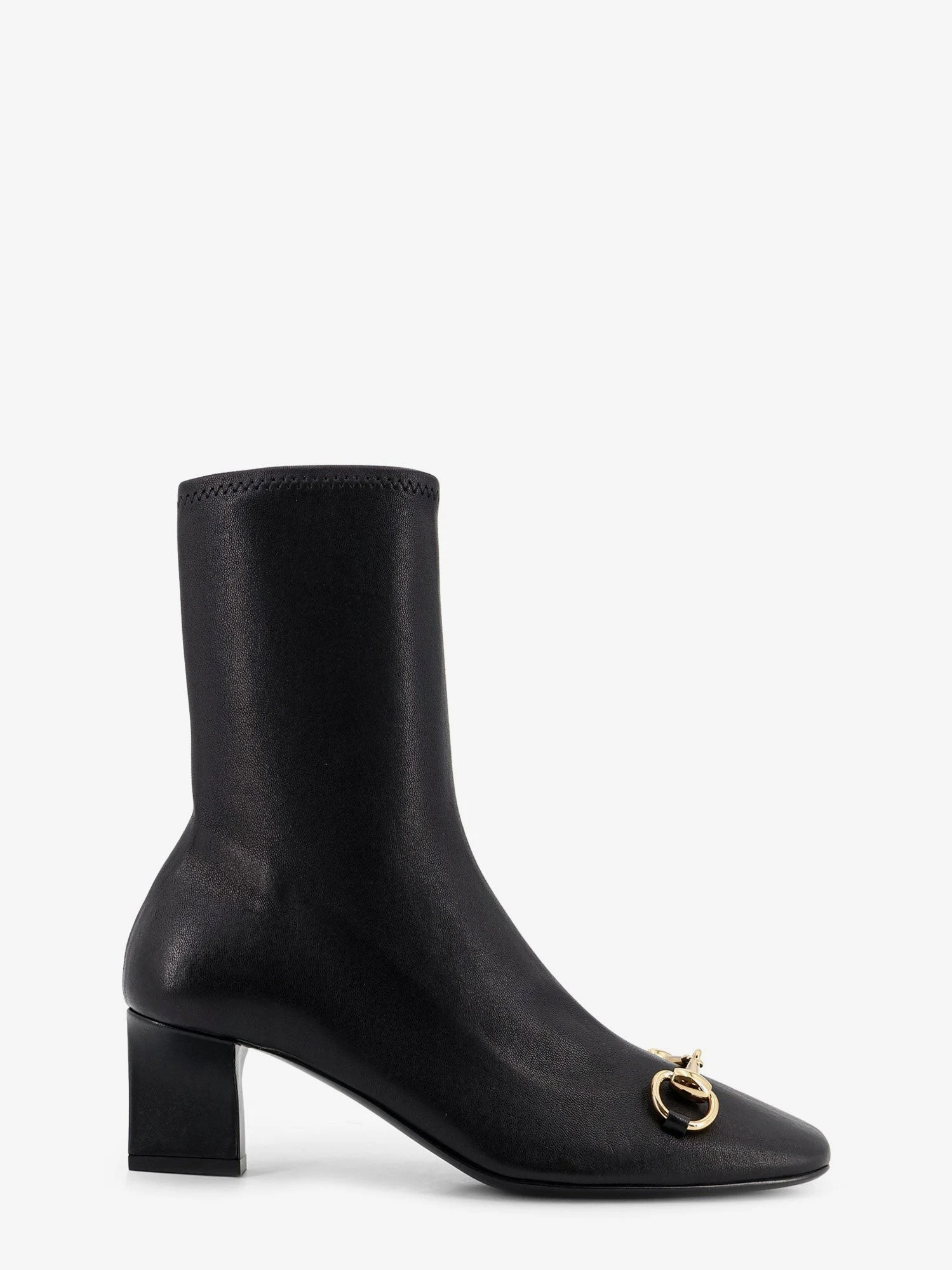 Women's Signora leather boots with Horsebit on the front.webp