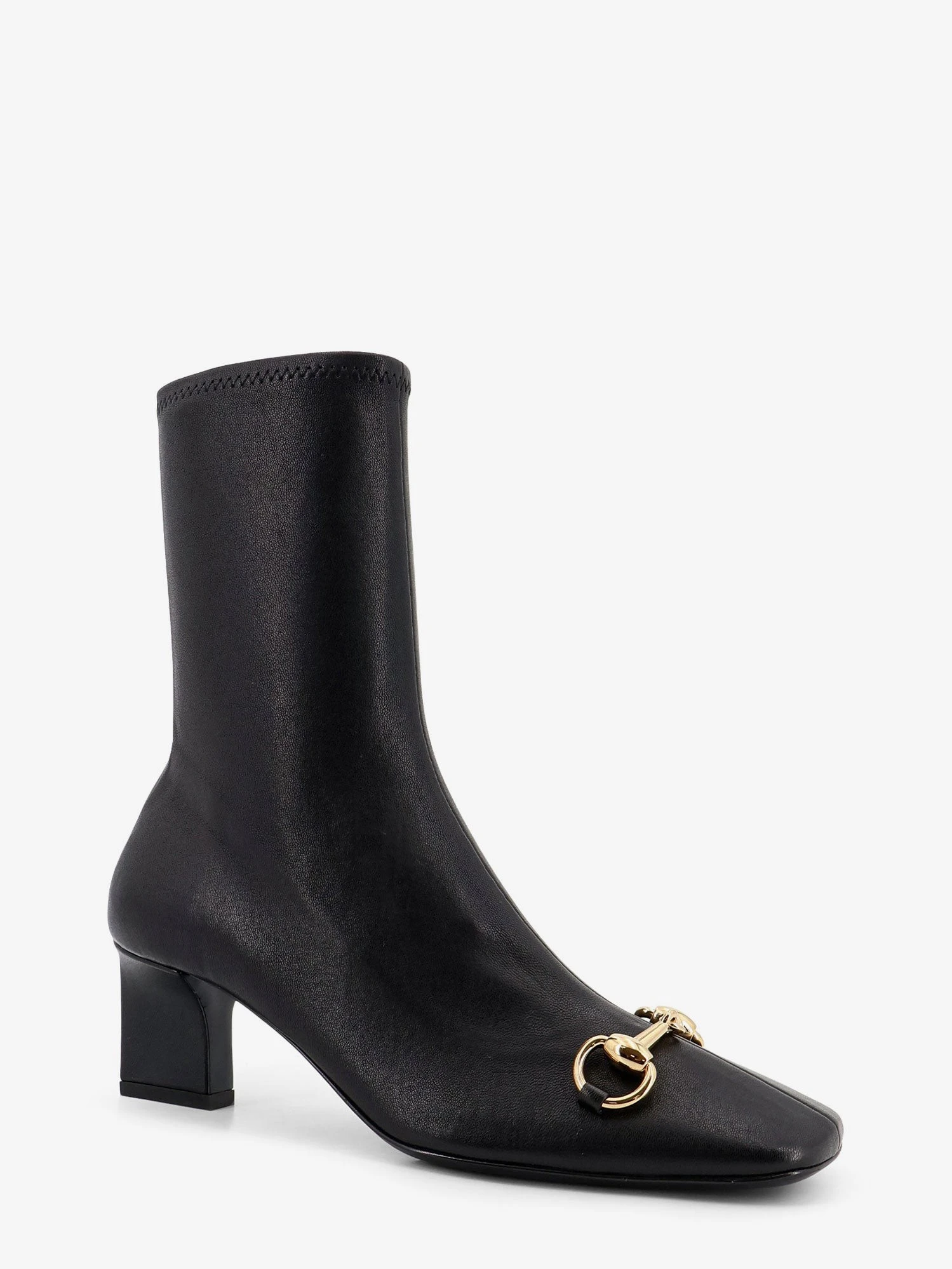Women's Signora leather boots with Horsebit on the front.webp