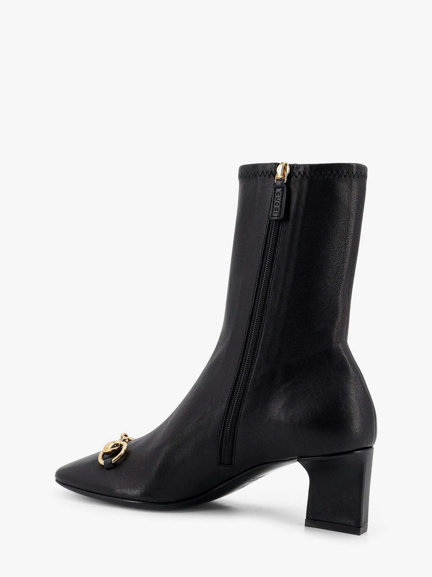 Women's Signora leather boots with Horsebit on the front.webp