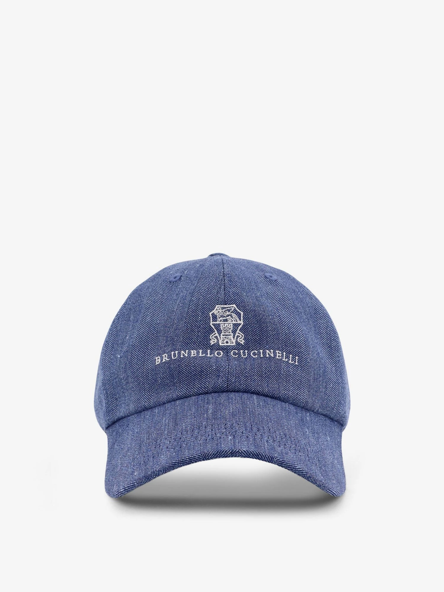 Linen and virgin wool blend hat with embroidered logo on the front.webp