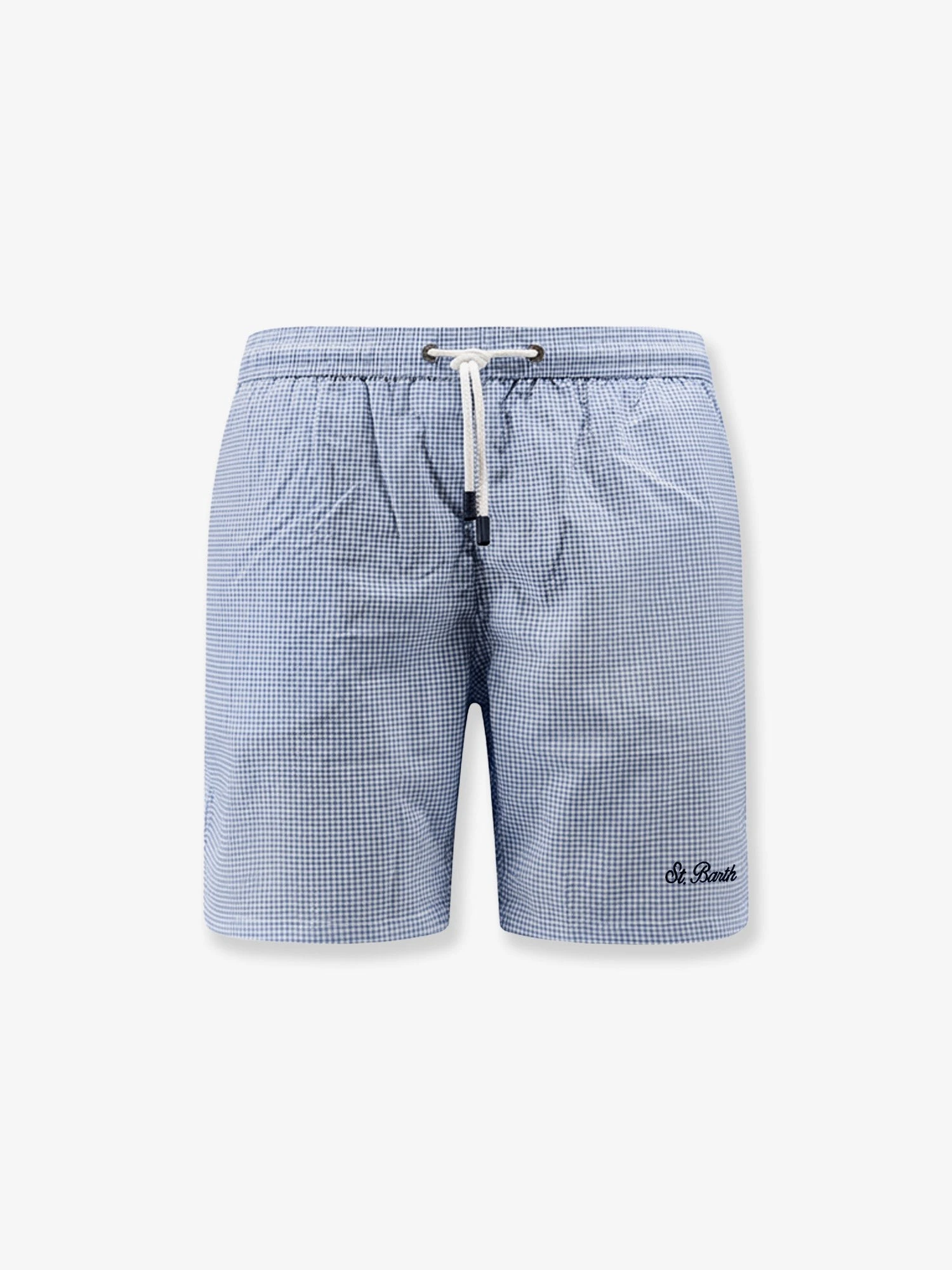 Nylon swim shorts with micro pattern.webp