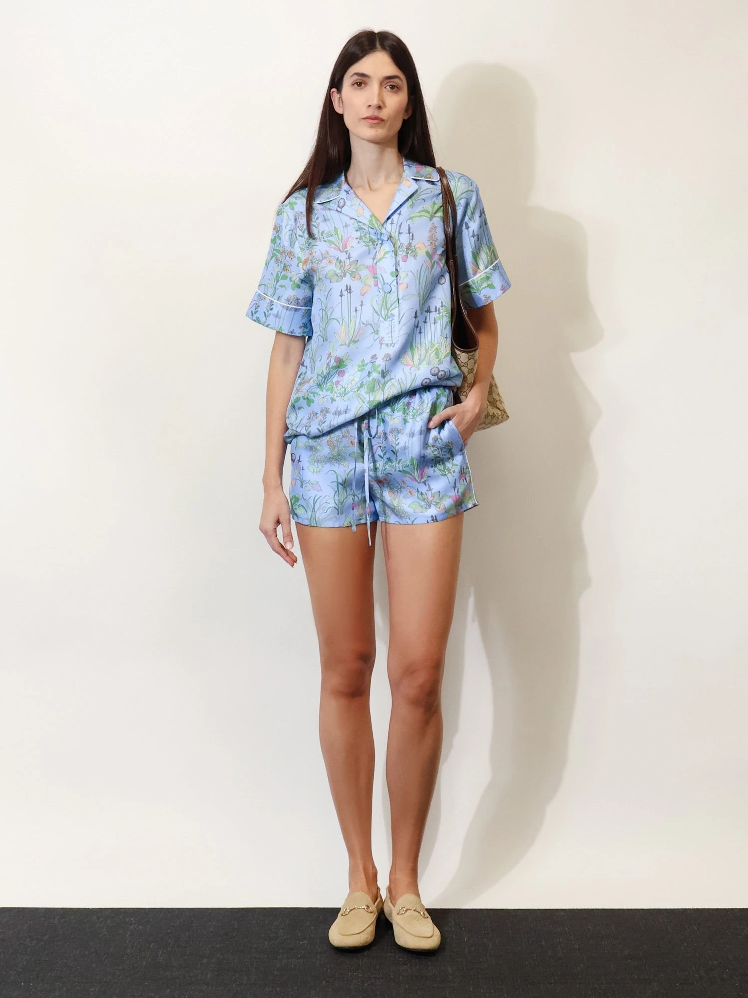 Printed silk shorts.webp