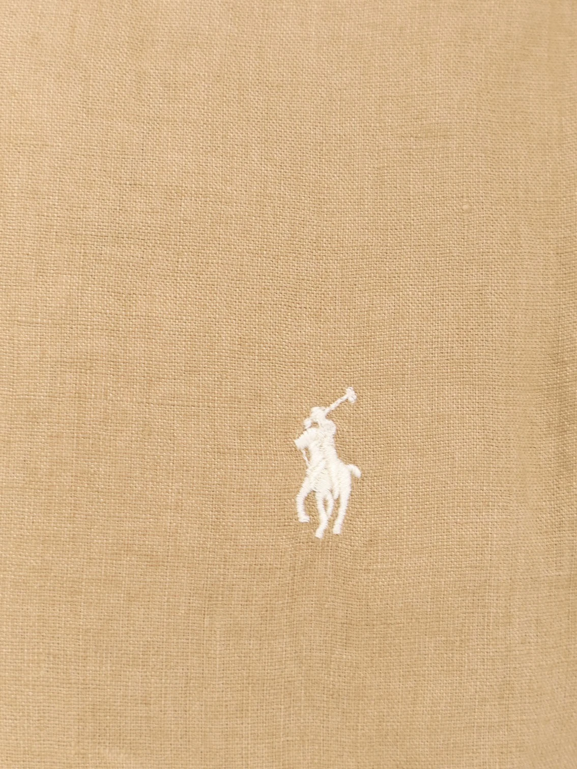 Linen shirt with logo embroidery.webp