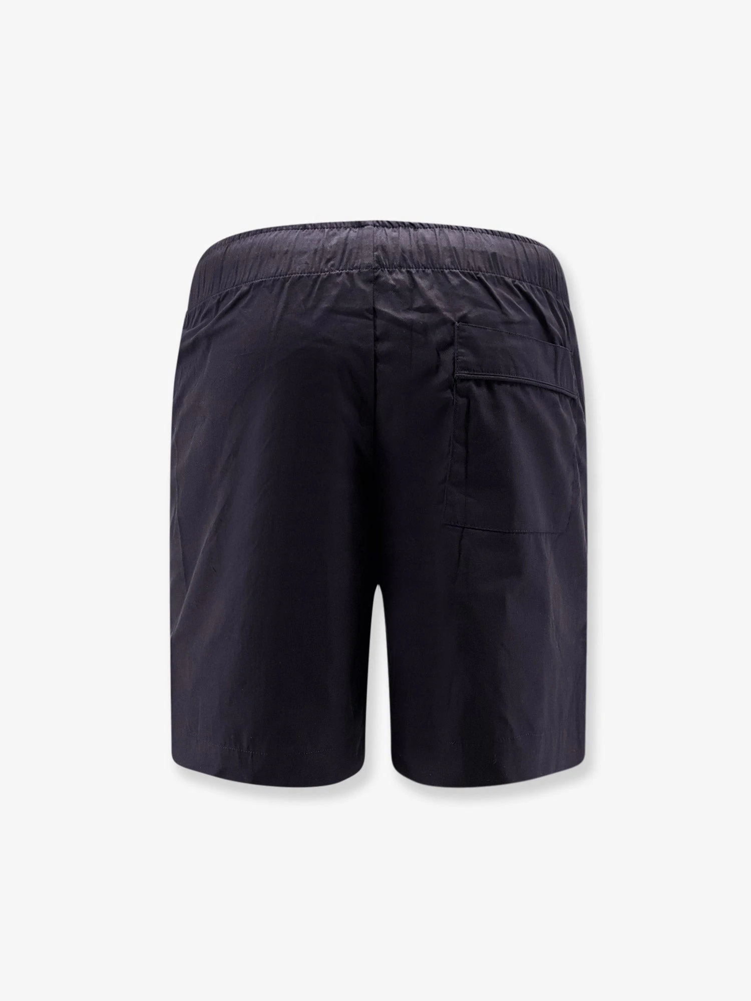 Cotton bermuda shorts with frontal logoed label.webp