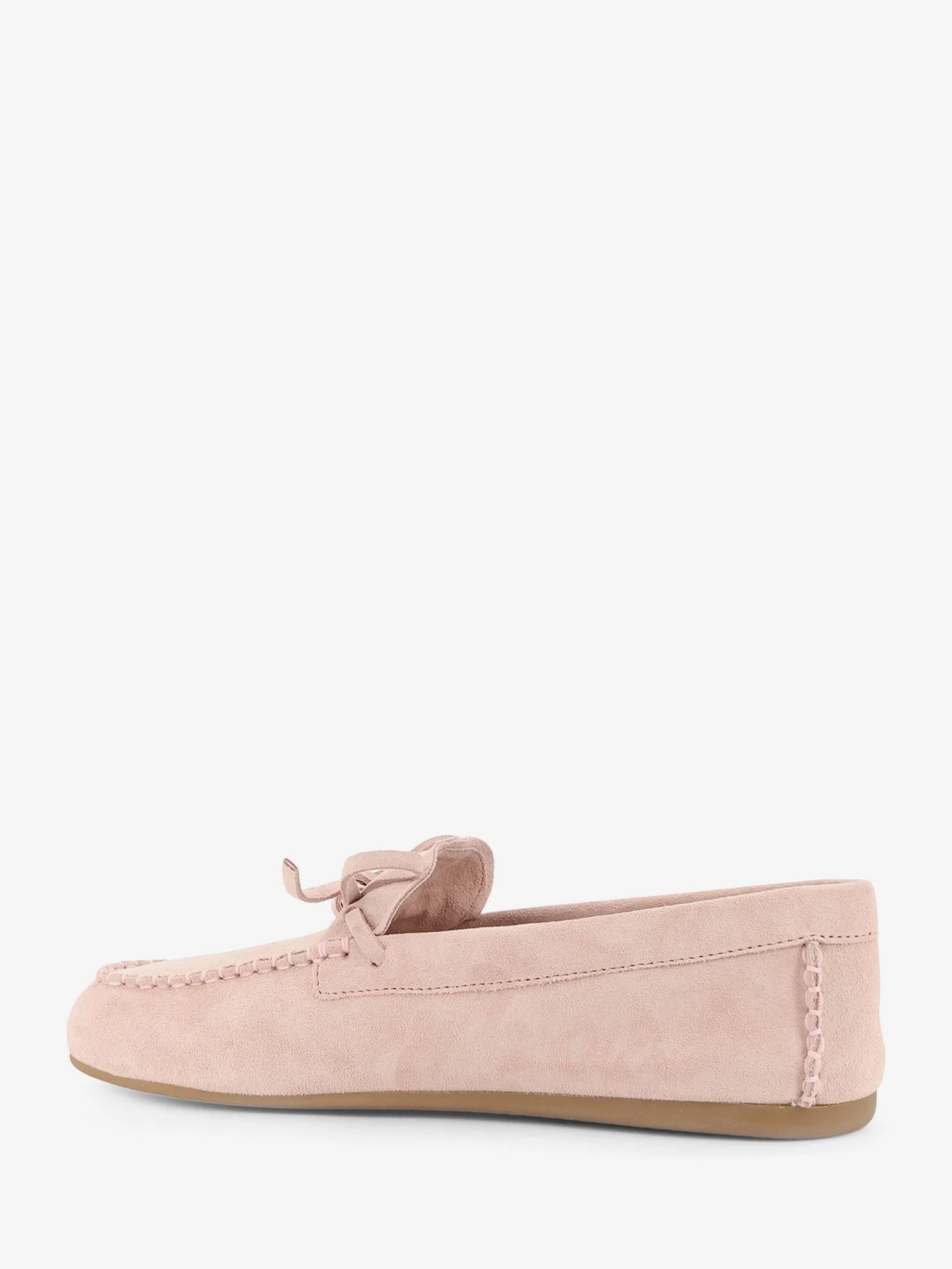 Suede loafer with frontal logo.webp