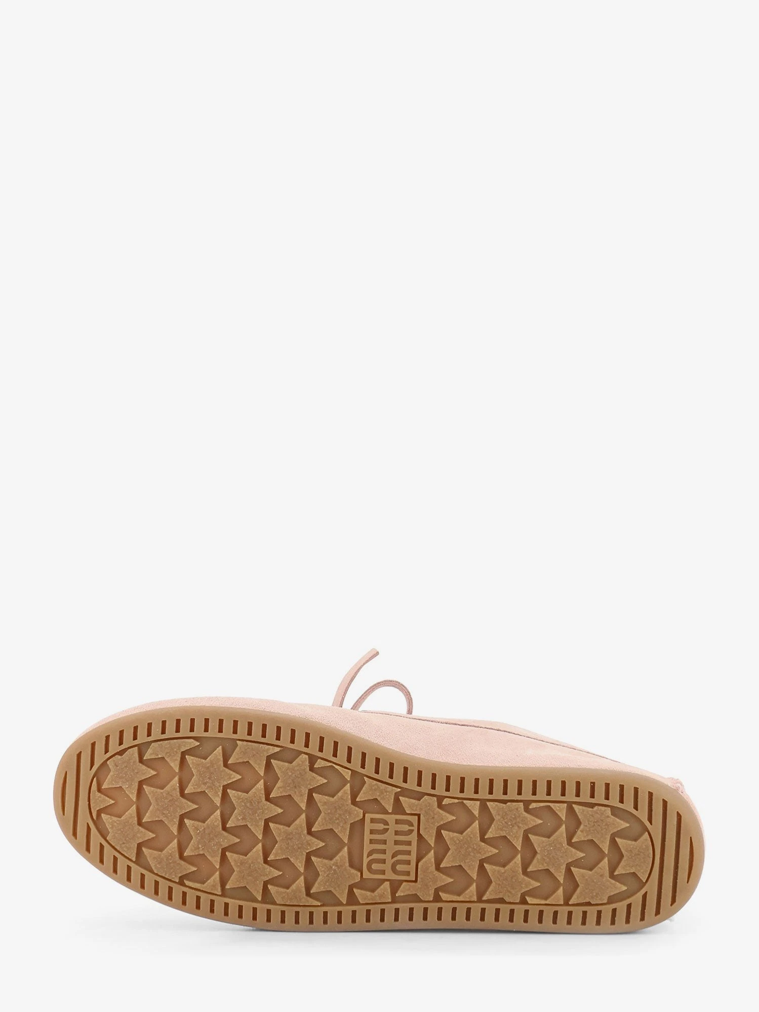 Suede loafer with frontal logo.webp