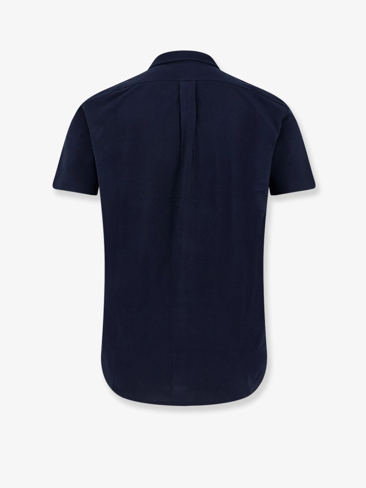 Cotton shirt with front embroidered logo.webp