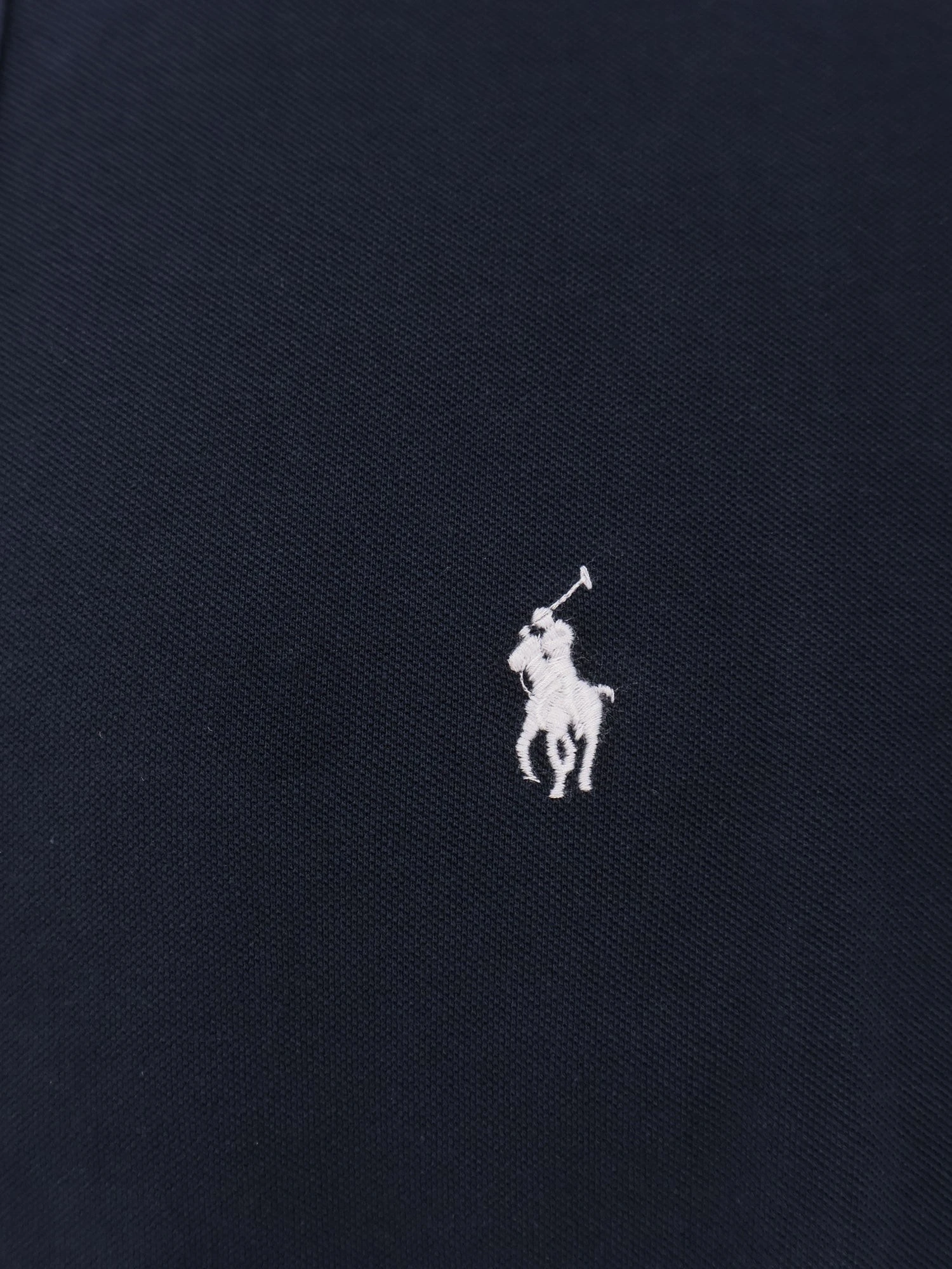 Cotton shirt with front embroidered logo.webp