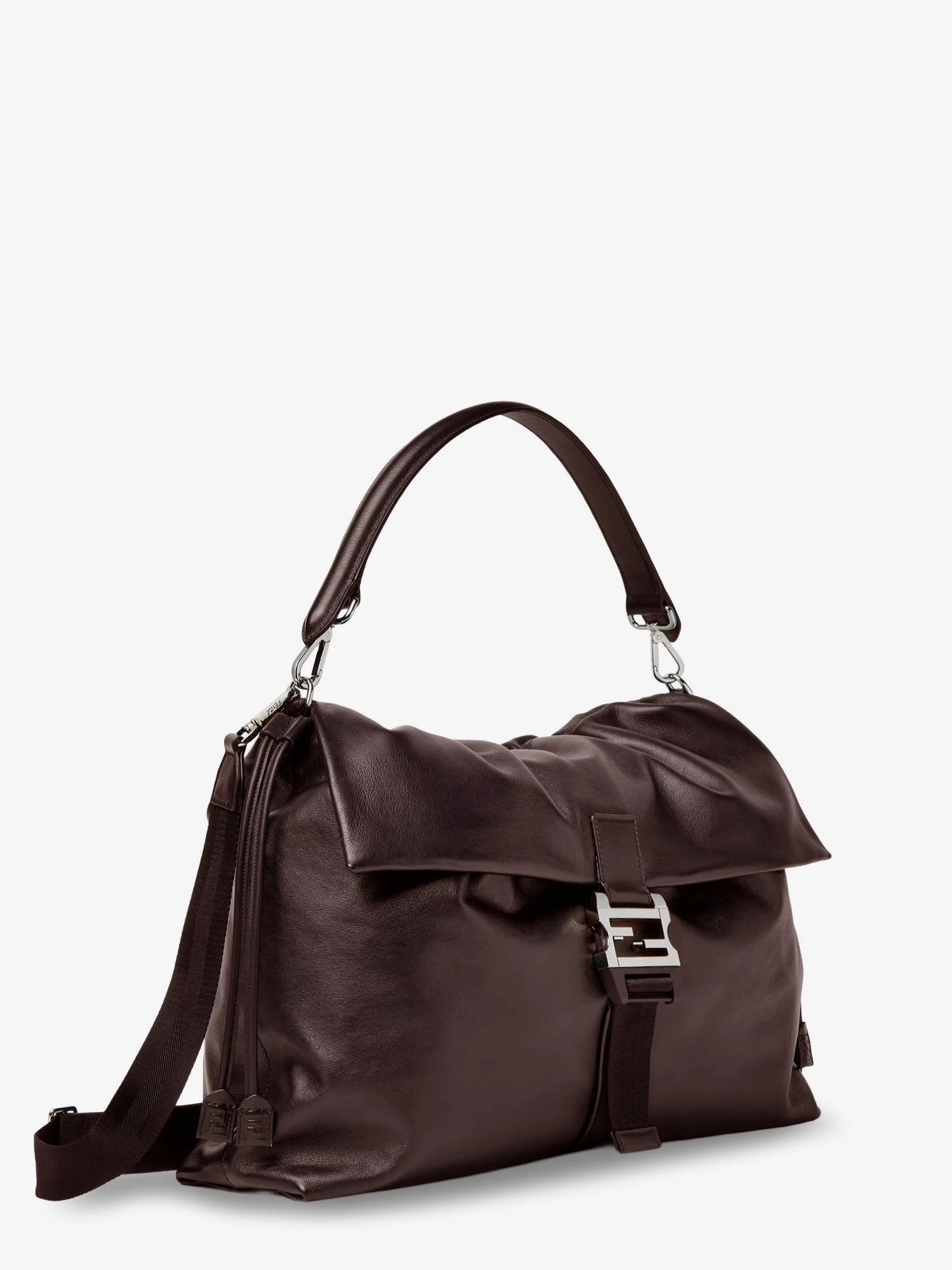 Fendi Flux Maxi Messenger leather shoulder bag.webp