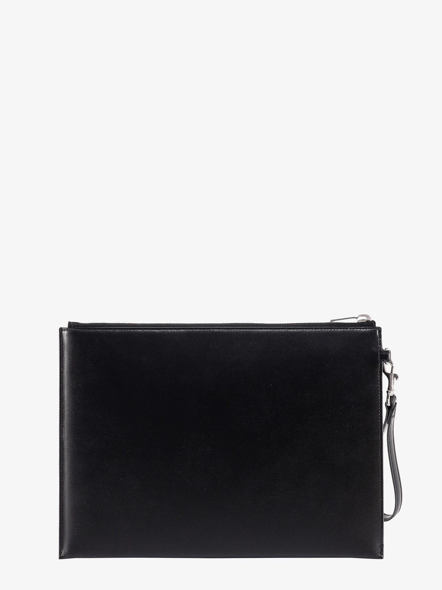 Leather clutch with Monogram detail.webp