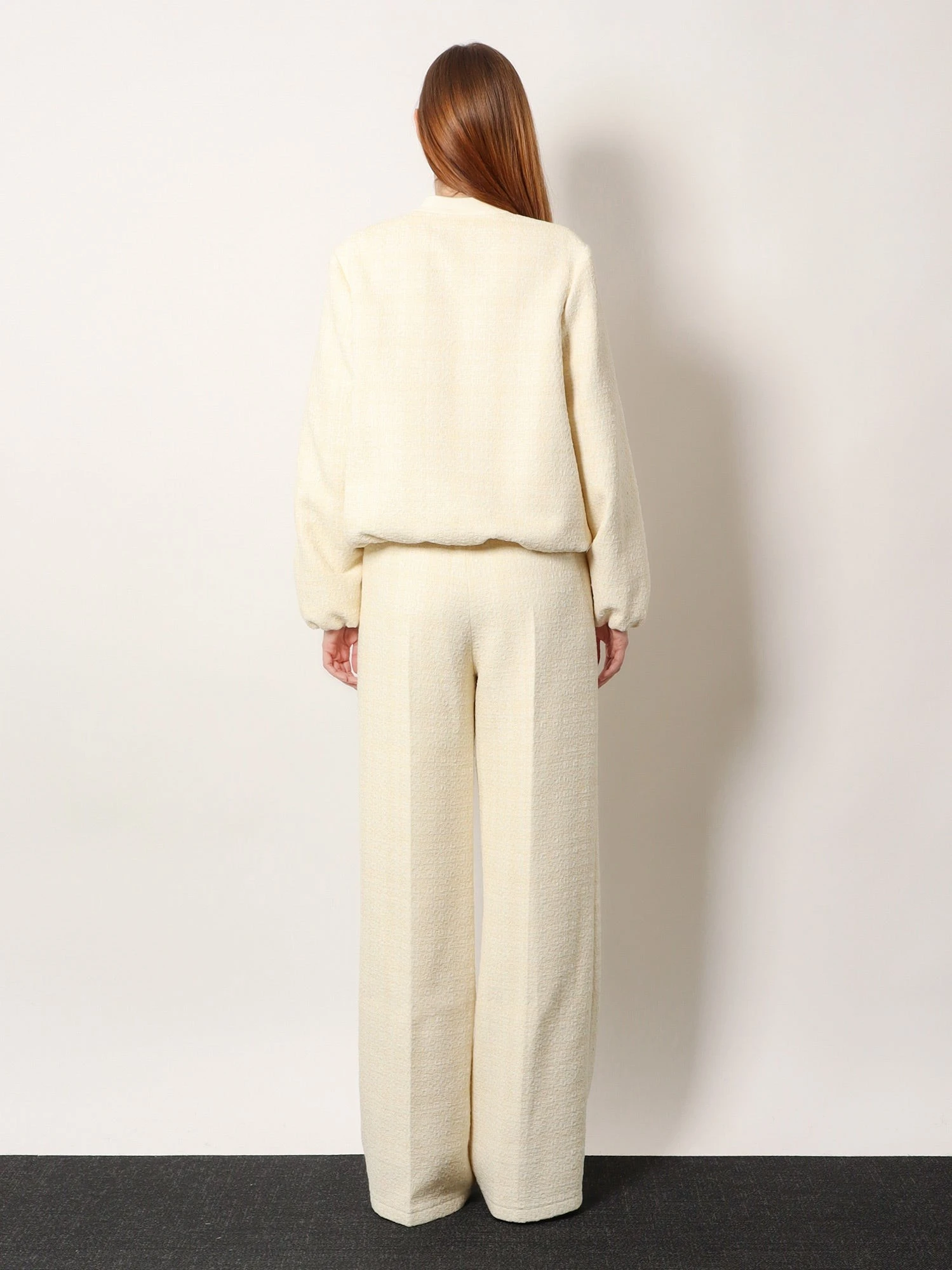 Cotton blend trousers with checked pattern.webp