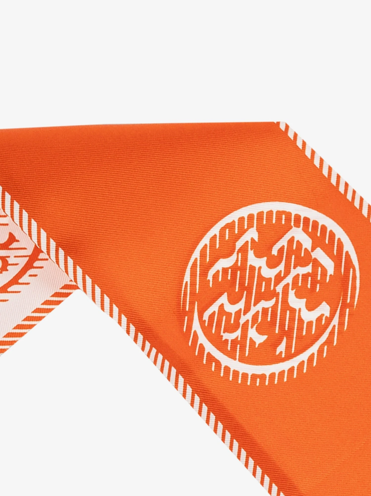 Medallion Logo Ribbon silk tie.webp
