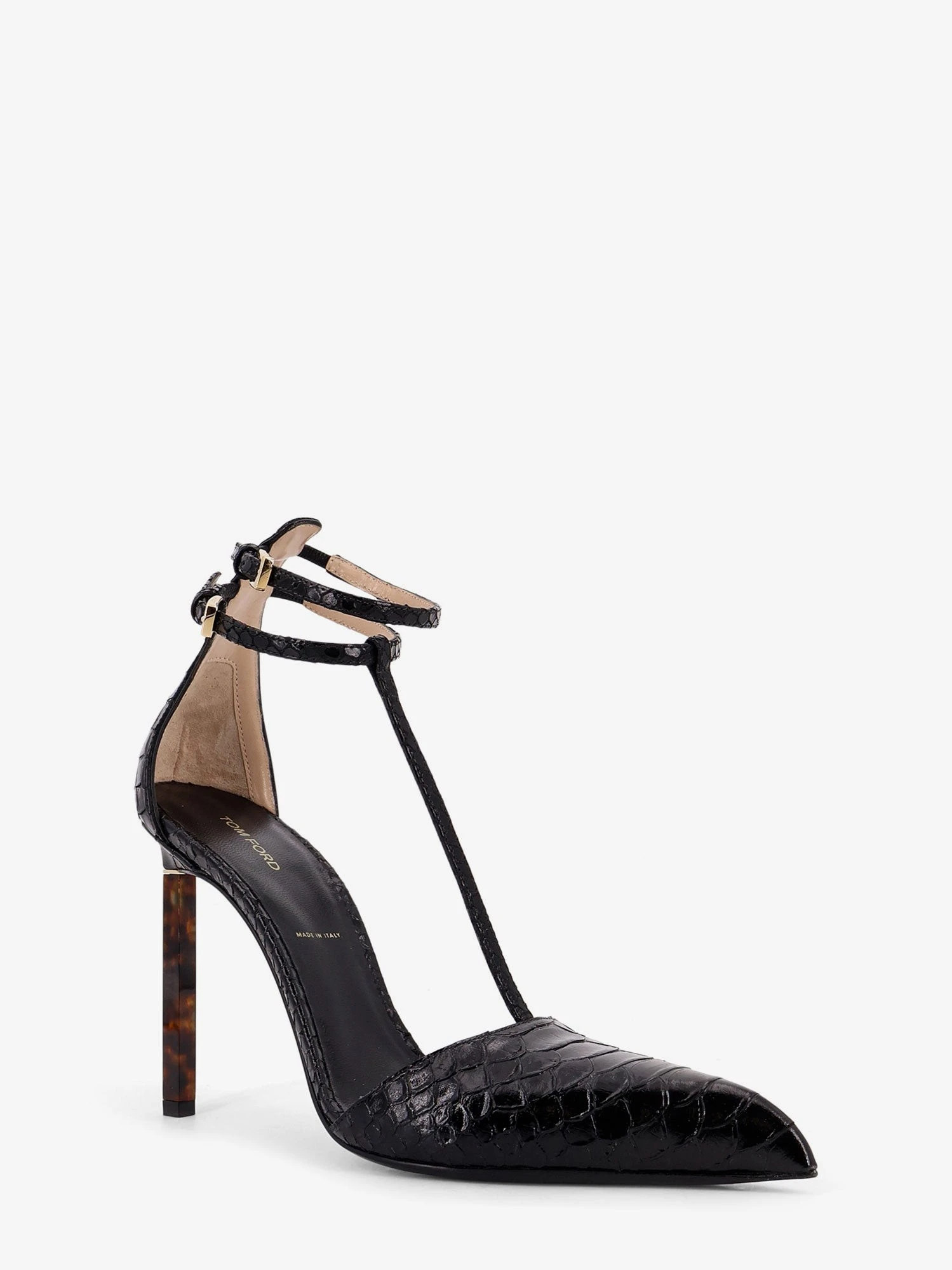 Python-effect leather pumps.webp