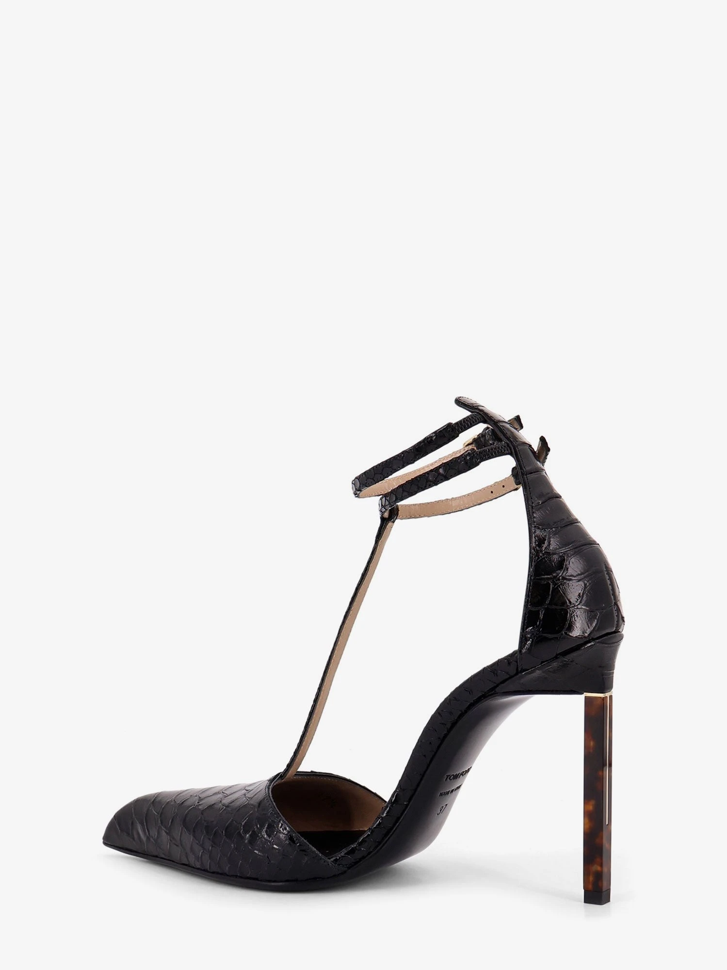 Python-effect leather pumps.webp