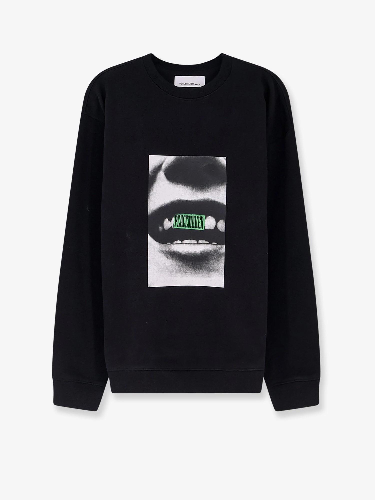 Loose Fit Crewneck Smile Print Sweatshirt.webp